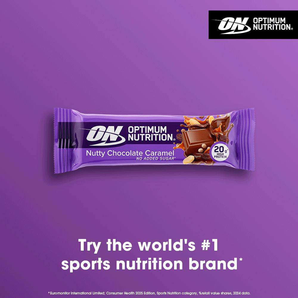 Optimum Nutrition Protein Bar Nutty Chocolate Caramel Flavoursingle serve70g thumbnail 3
