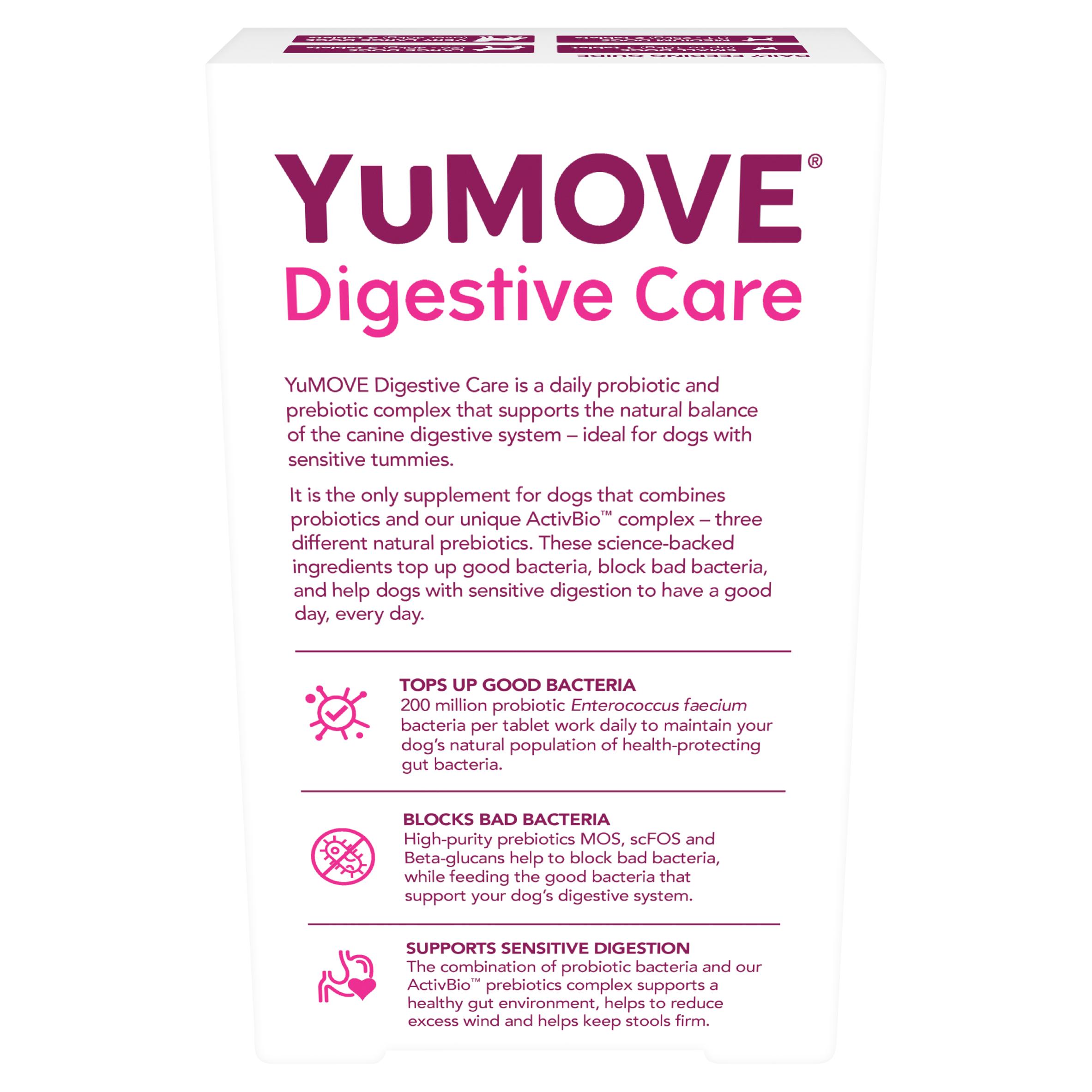 Yumove Digestive Care For All Dogs Tablets x60 49g thumbnail 3