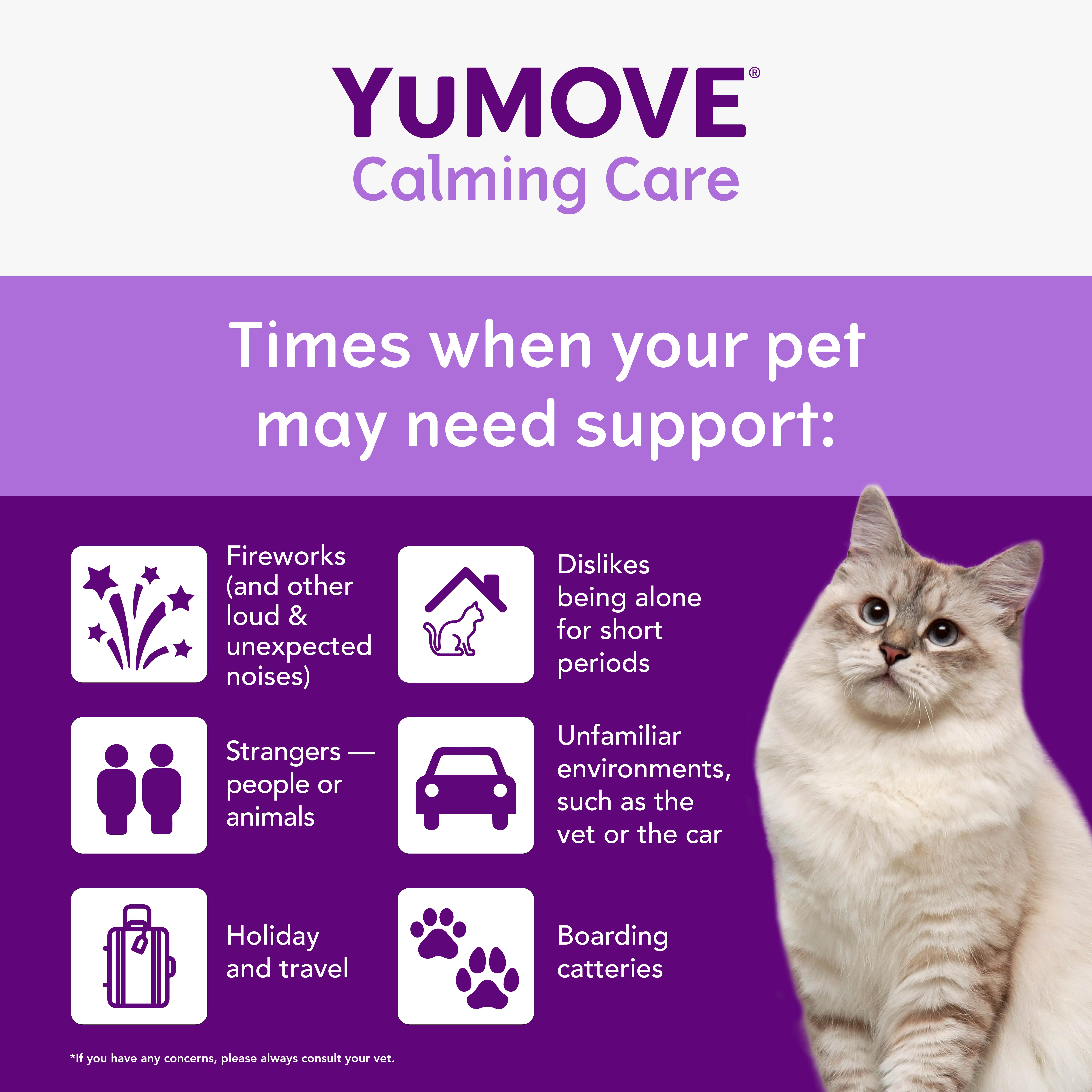 Yumove Calming Care For Adult Cats Capsules x30 12g thumbnail 5