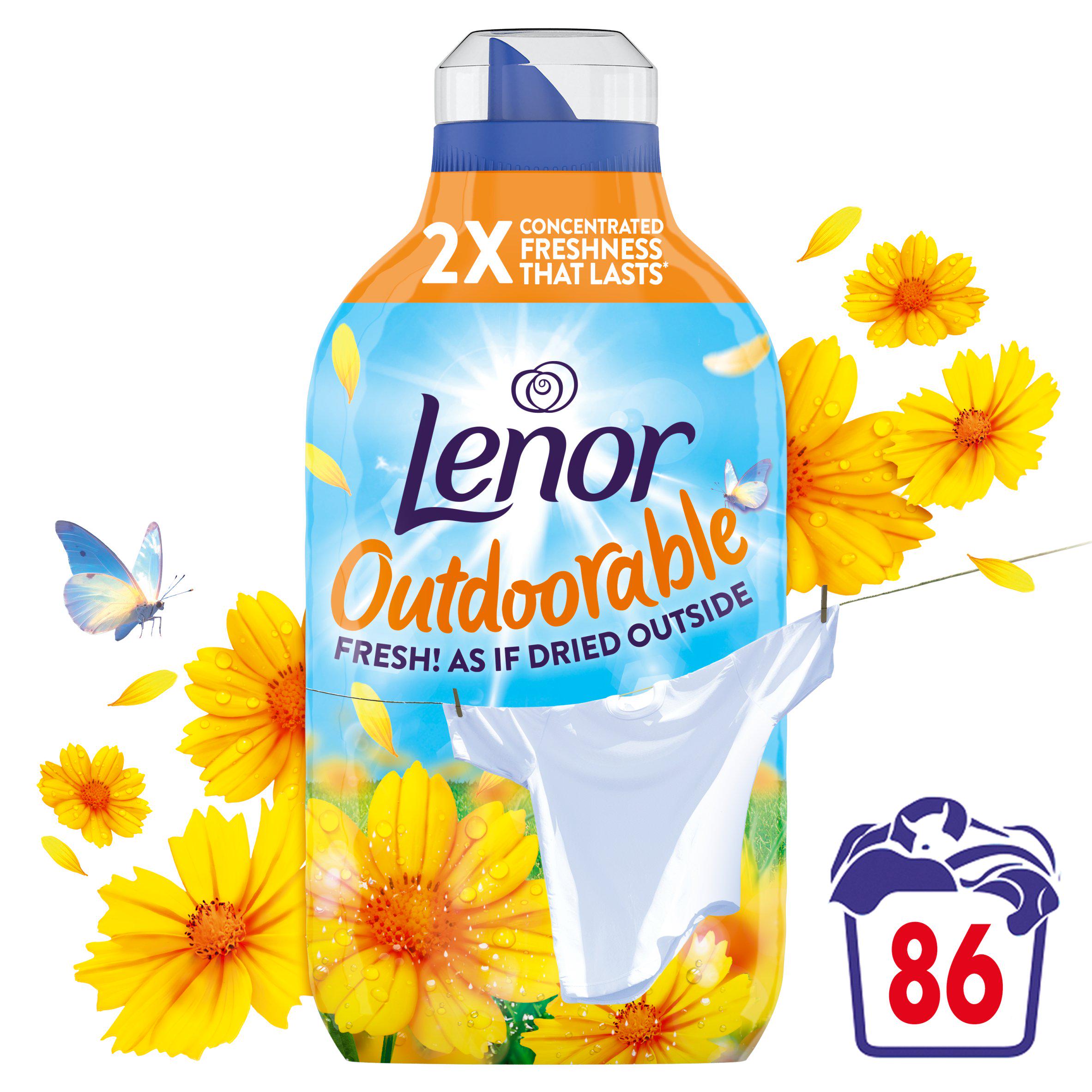 Lenor Outdoorable Summer Breeze Fabric Conditioner 86 Washes