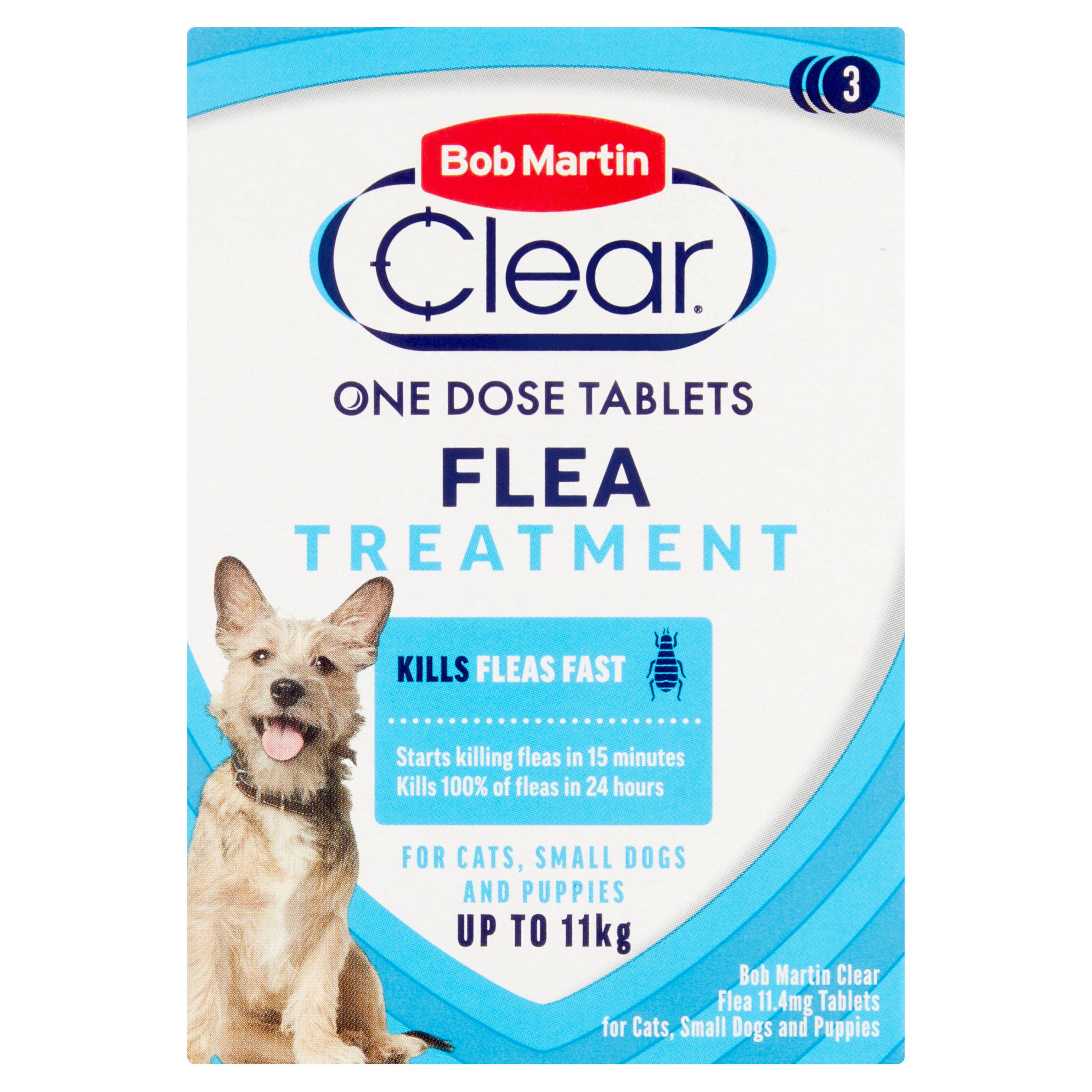 Clear Flea 11.4mg Tablets for Cats, Small Dogs and Puppies Treatment 3 Tablets