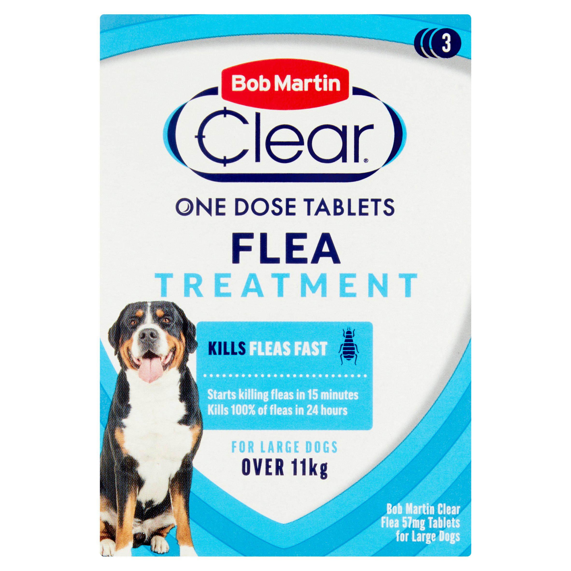 Clear Flea 57mg Tablets for Large Dogs Treatment 3 Tablets