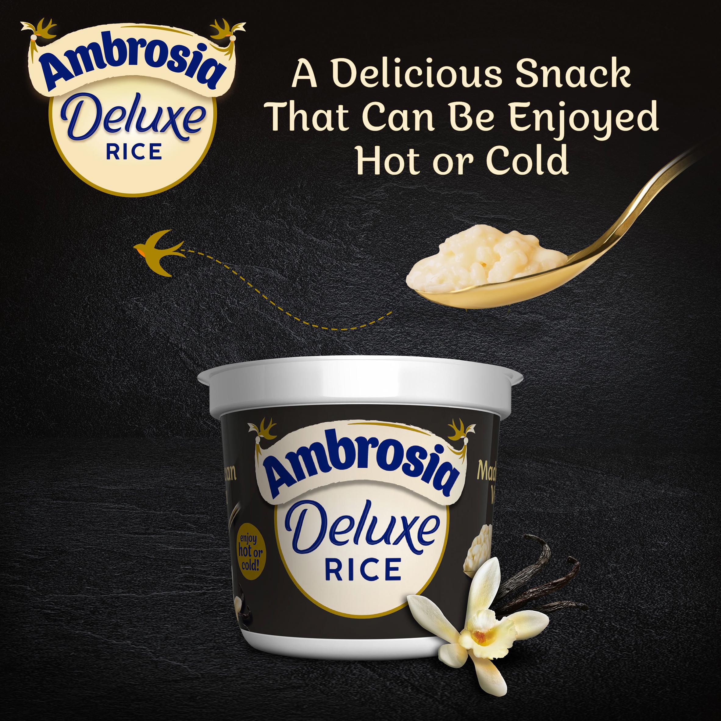 Ambrosia Deluxe 2 x 110g Madagascan Vanilla Rice Pudding Dessert Snack Pots thumbnail 5