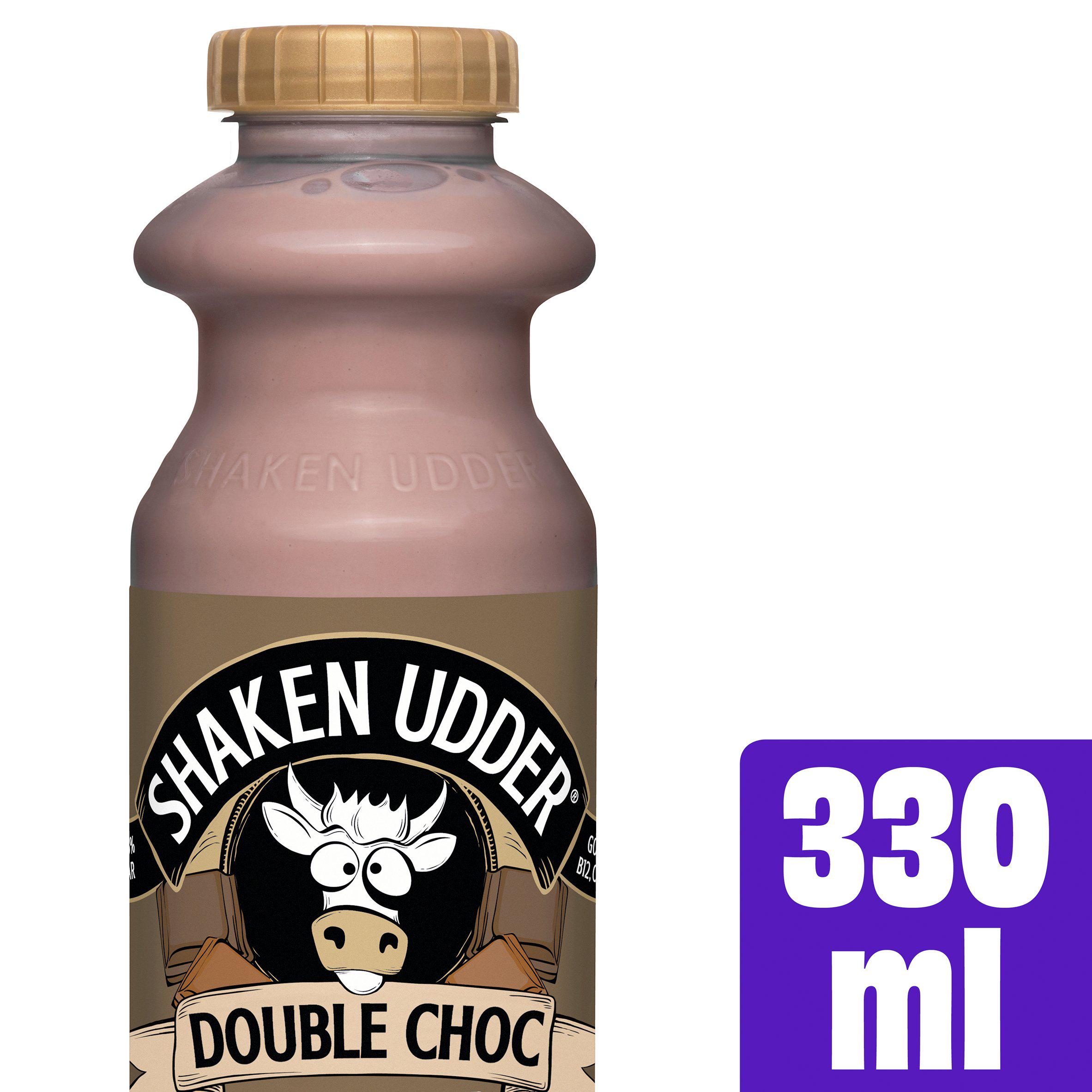 Shaken Udder Double Choc Milkshake 330ml
