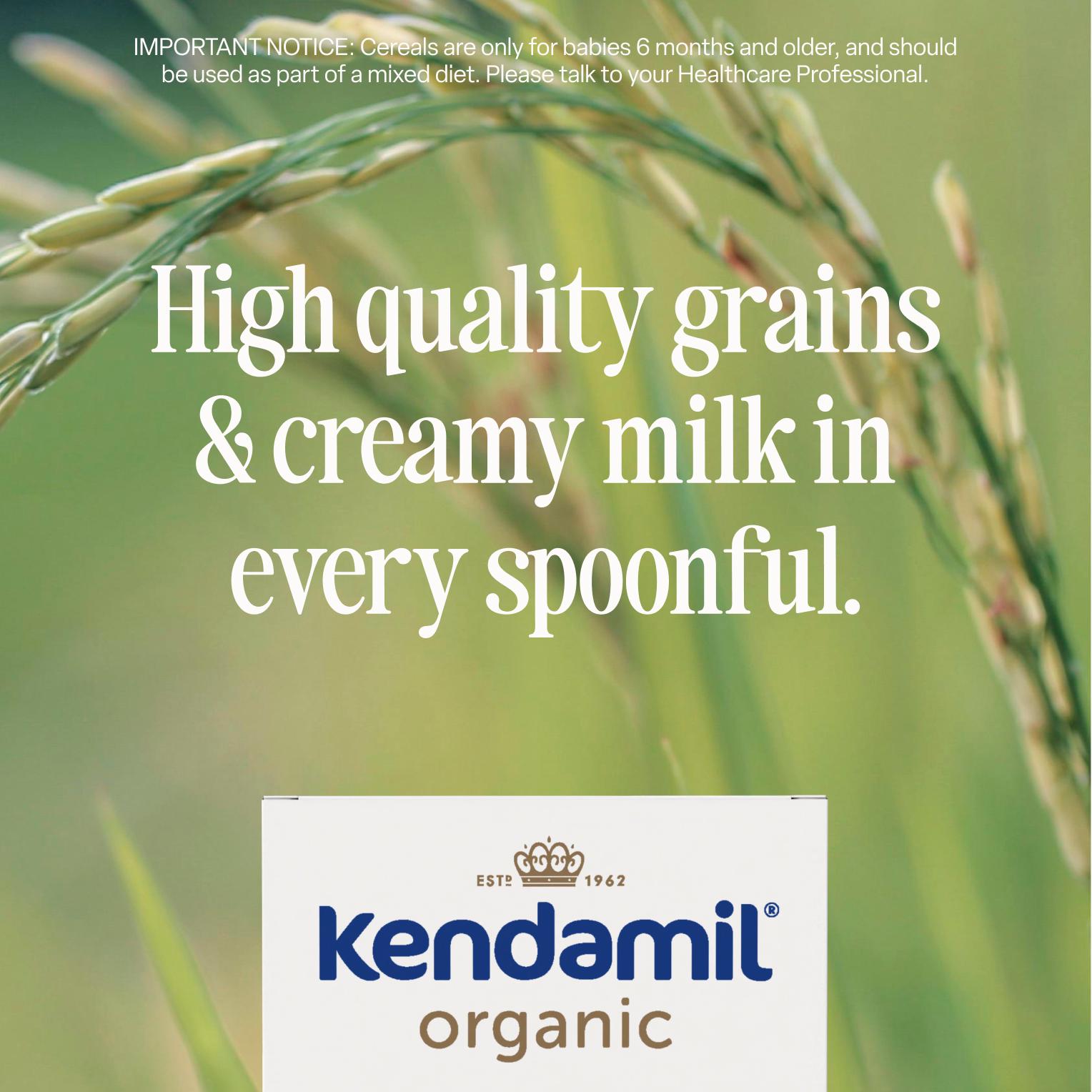 Kendamil Organic Smooth Baby Rice 4-6+ Months 120g thumbnail 3