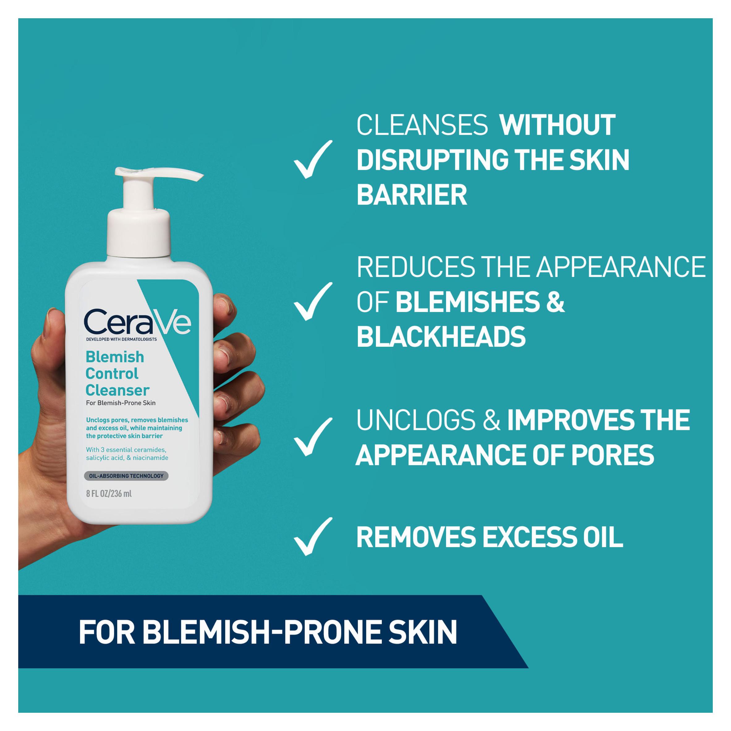 CeraVe Blemish Control Face Cleanser with 2% Salicylic Acid & Niacinamide 236ml thumbnail 4