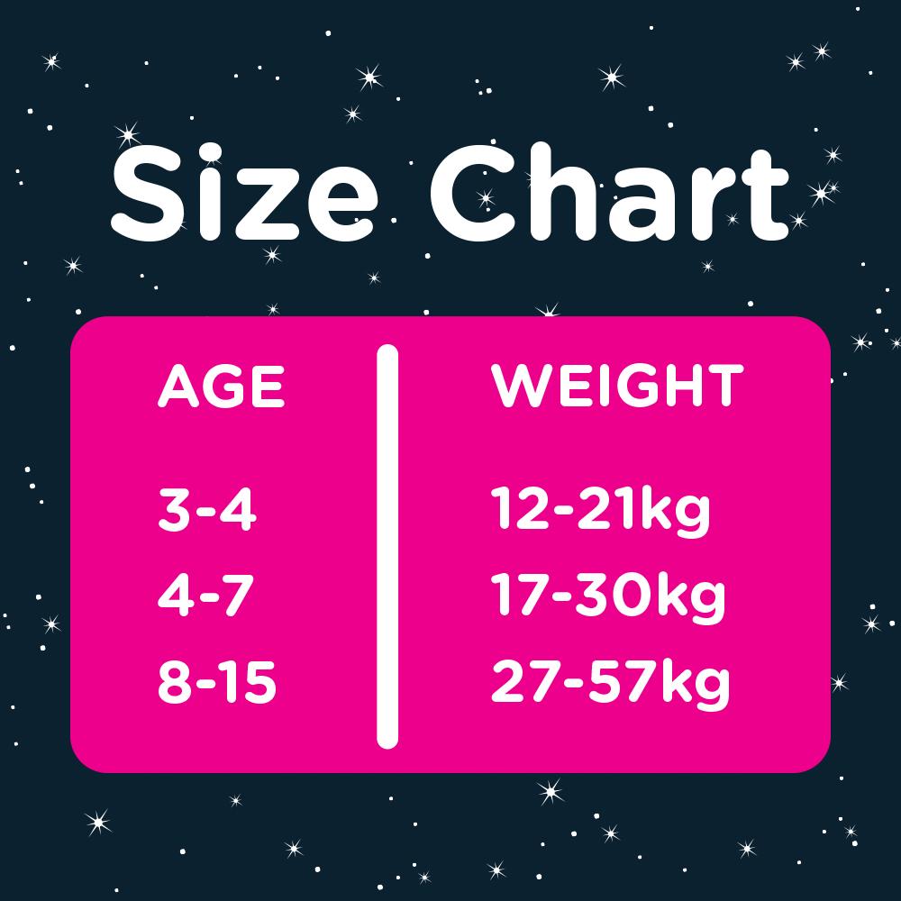 Huggies DryNites Girls Pyjama Pants for Bedwetting Age 3-4 Years 12-21kg x16 thumbnail 2