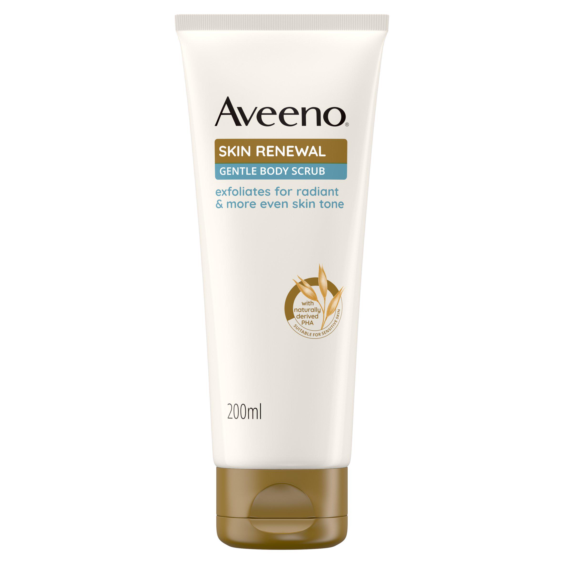 Aveeno Skin Renewal Gentle Body Scrub for Radiant Skin