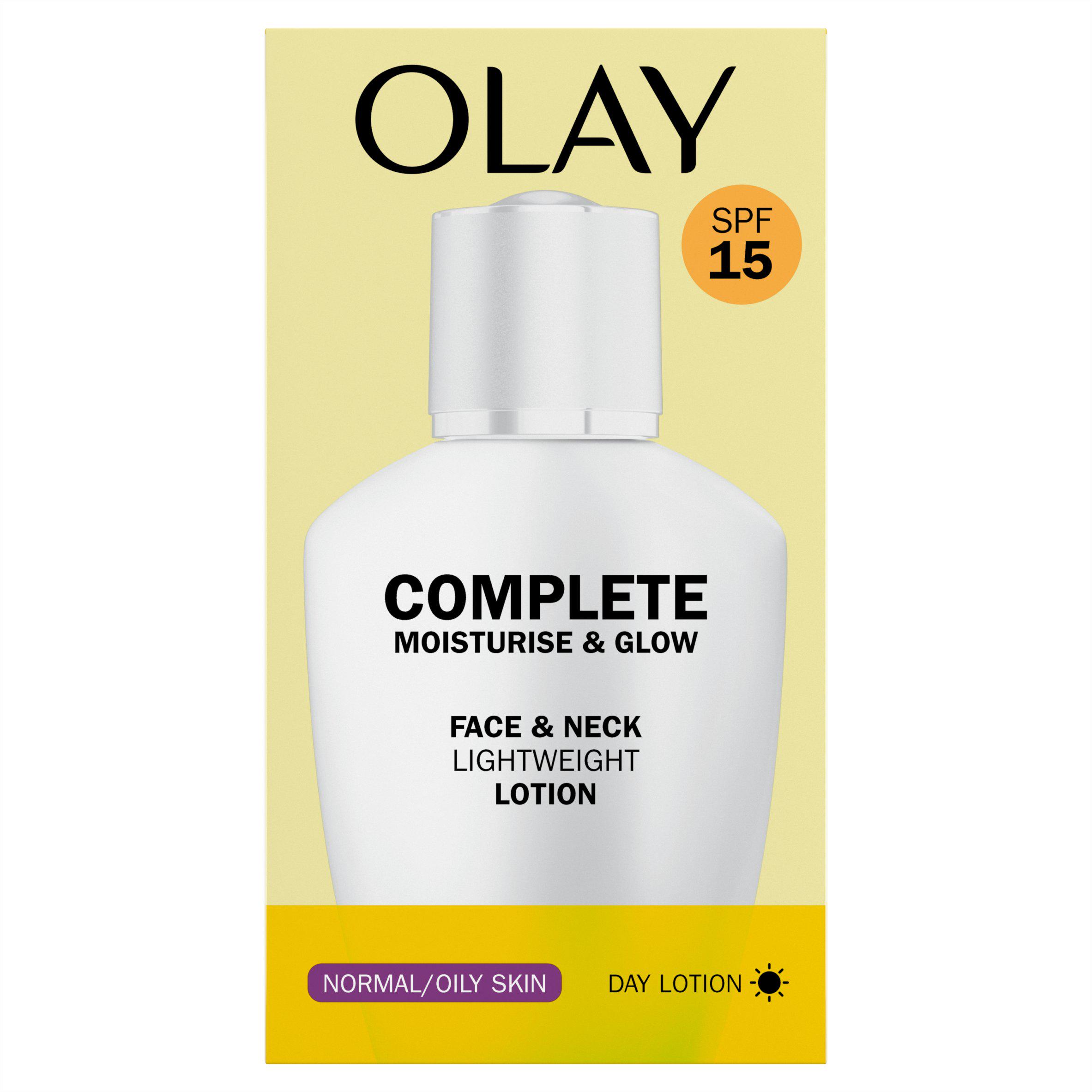 Olay Complete Care Spf 15 Day Cream Lightweight Lotion for Normal & Oily Skin