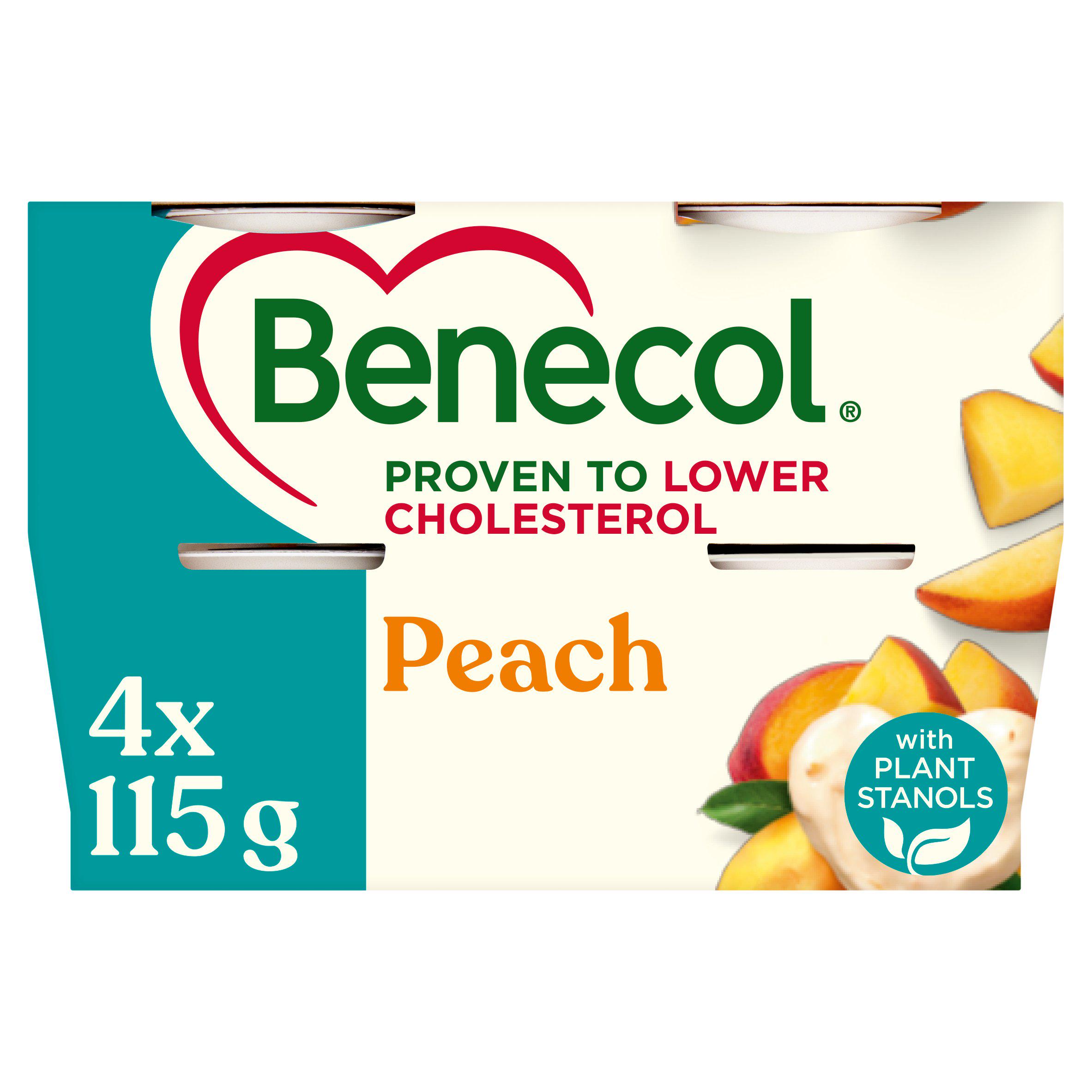 Benecol Cholesterol Lowering Yoghurt Peach