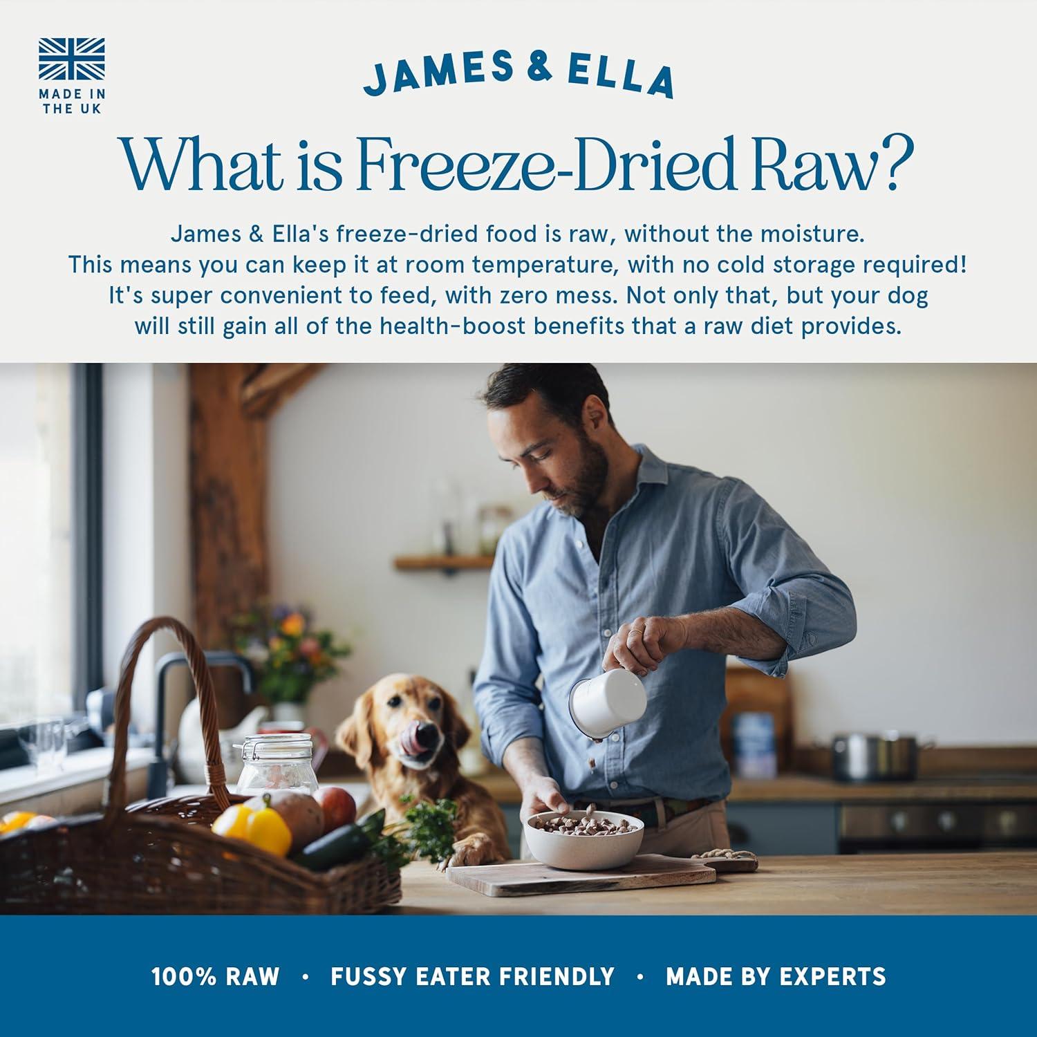 James & Ella Freeze Dried Raw Free Run Chicken Dog Food 500g thumbnail 4