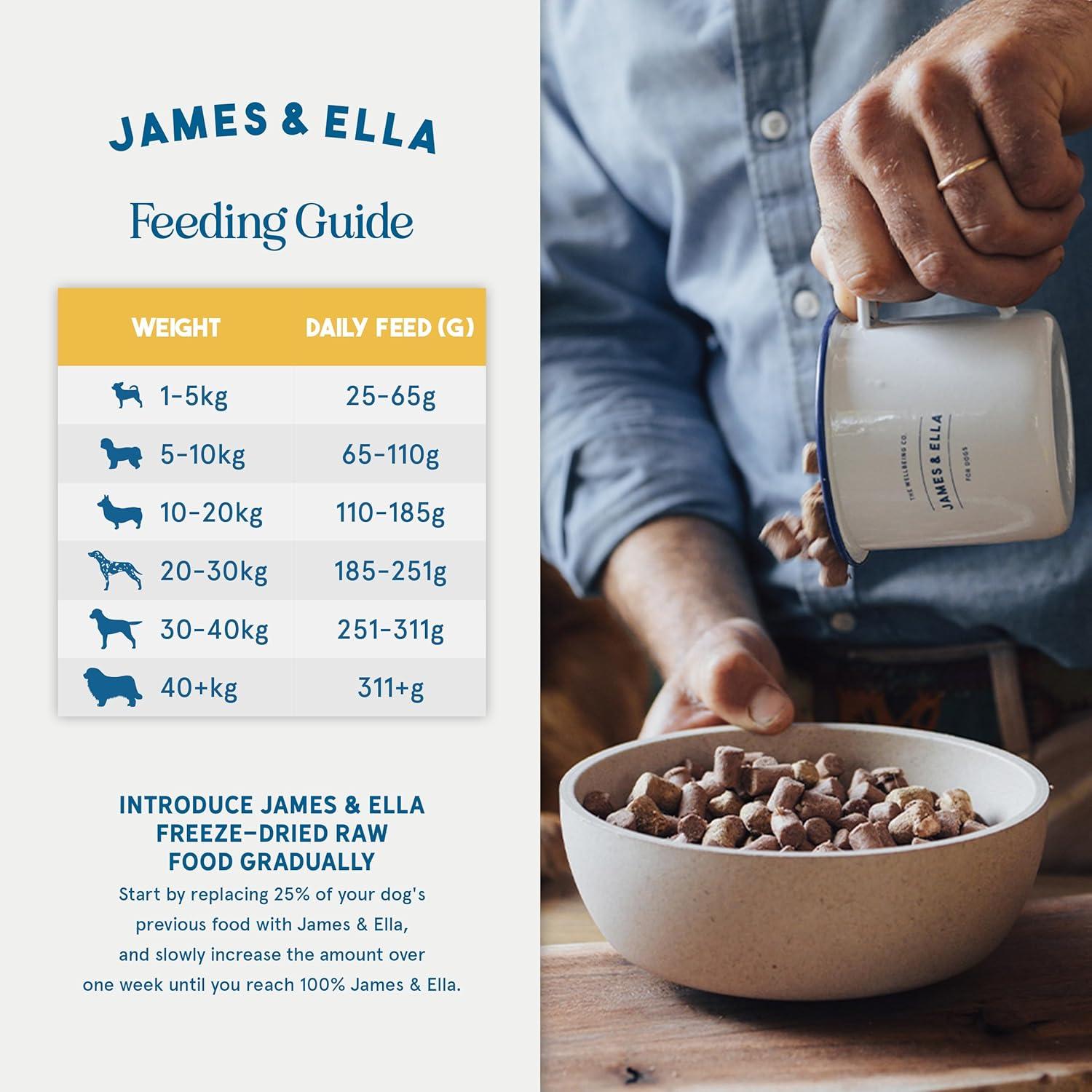 James & Ella Freeze Dried Raw Free Run Chicken Dog Food 500g thumbnail 5