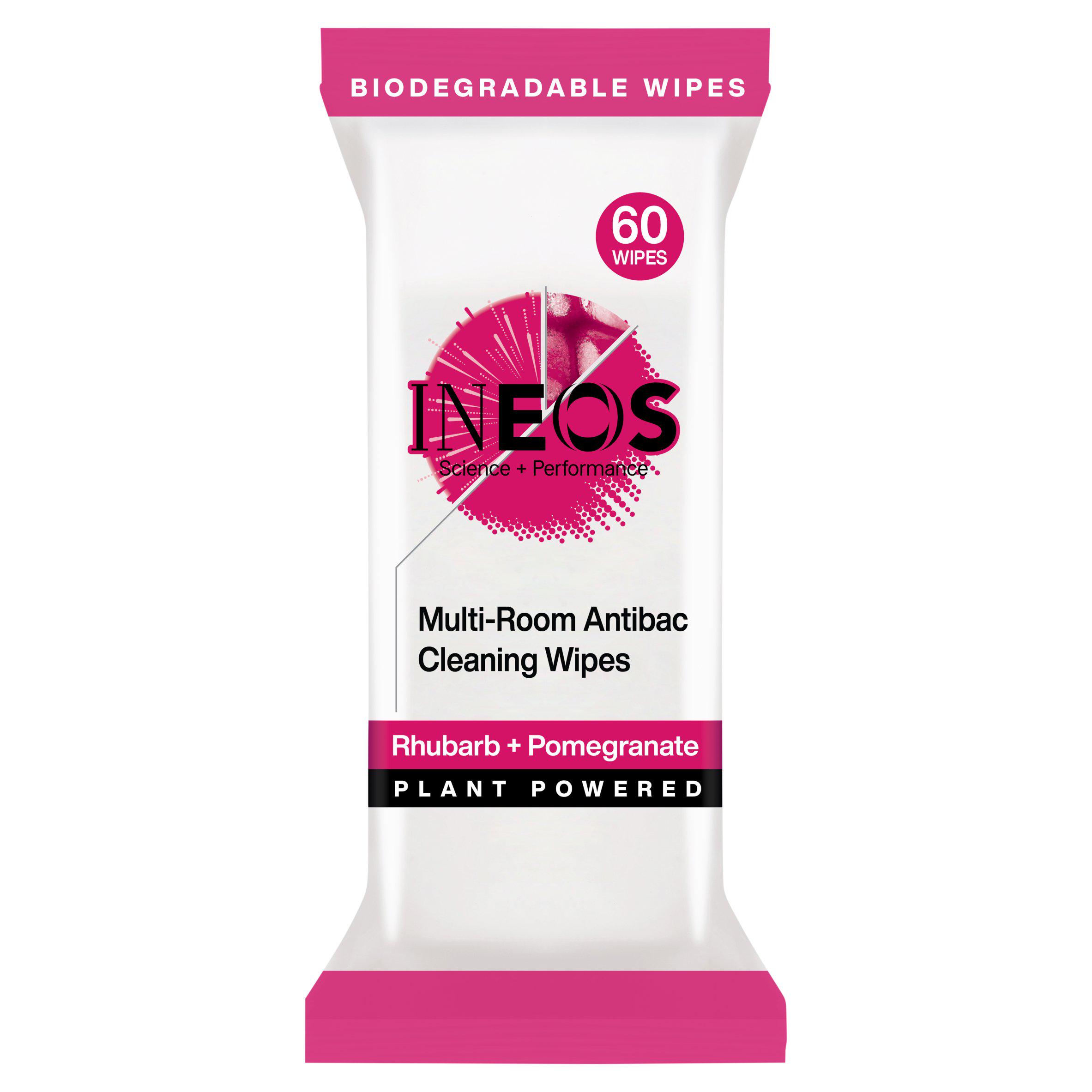 INEOS Antibac Multi-Room Surface Wipes Rhubarb + Pomegranate