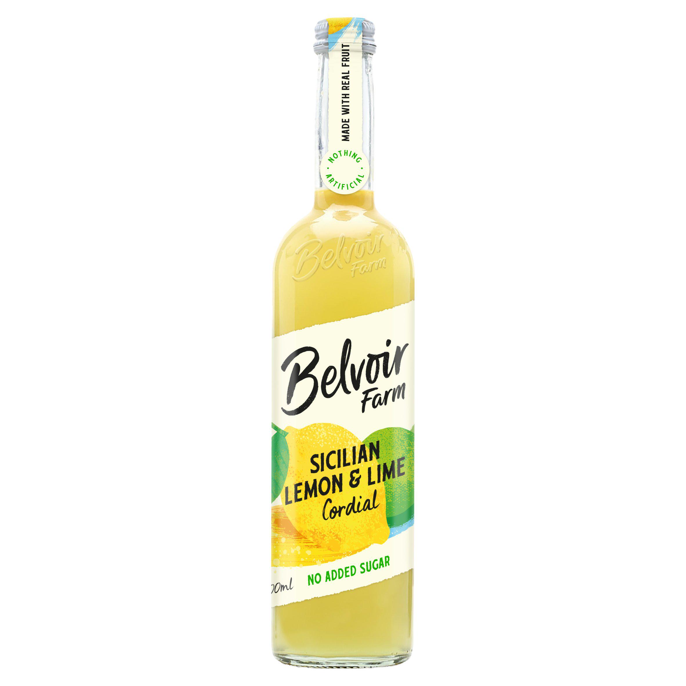 Belvoir Farm No Added Sugar Sicilian Lemon & Lime Cordial