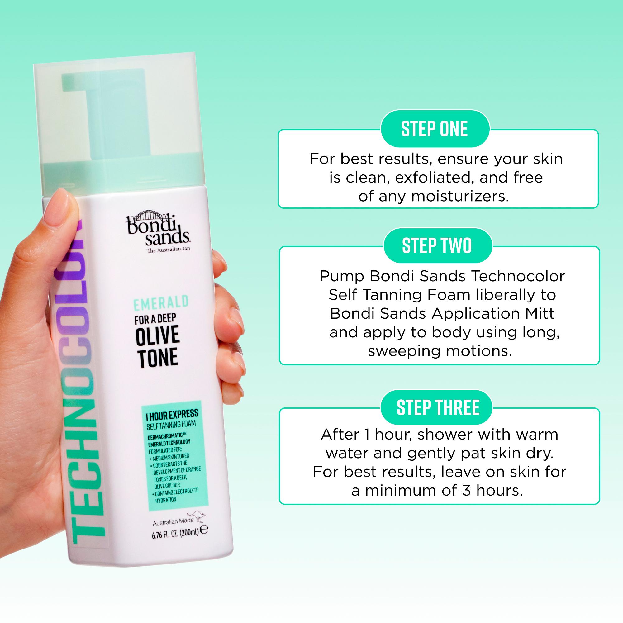 Bondi Sands Technocolor 1 Hour Express Self Tanning Foam Emerald 200ml thumbnail 5