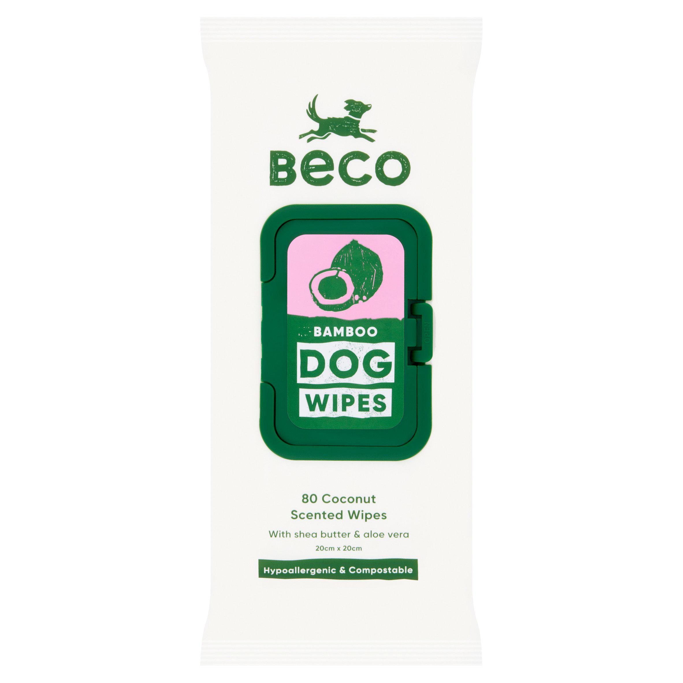 Beco 80 Bamboo Coconut Scented Dog Wipes