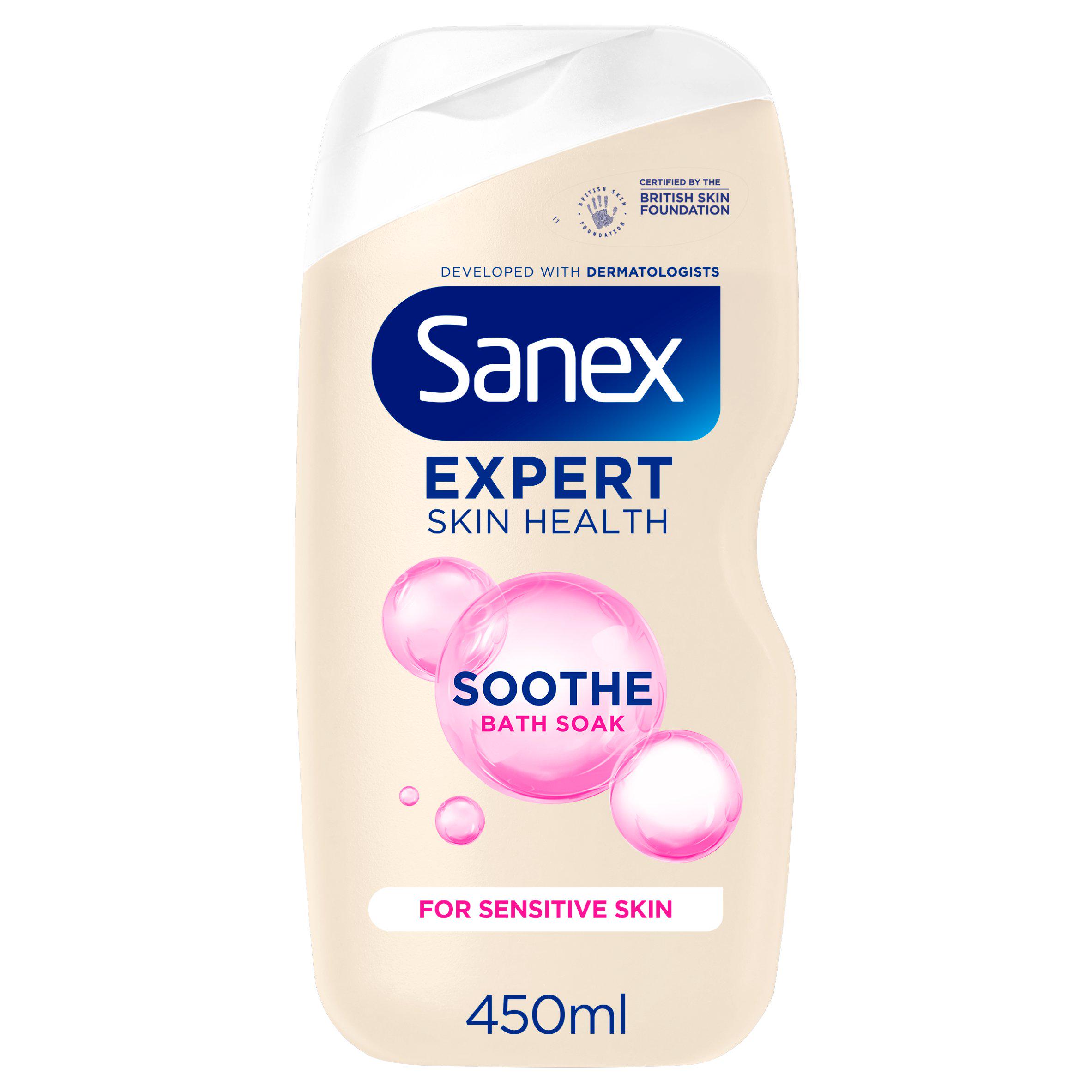 Sanex Expert Skin Health Sensitive Soothing Bubble Bath Soak