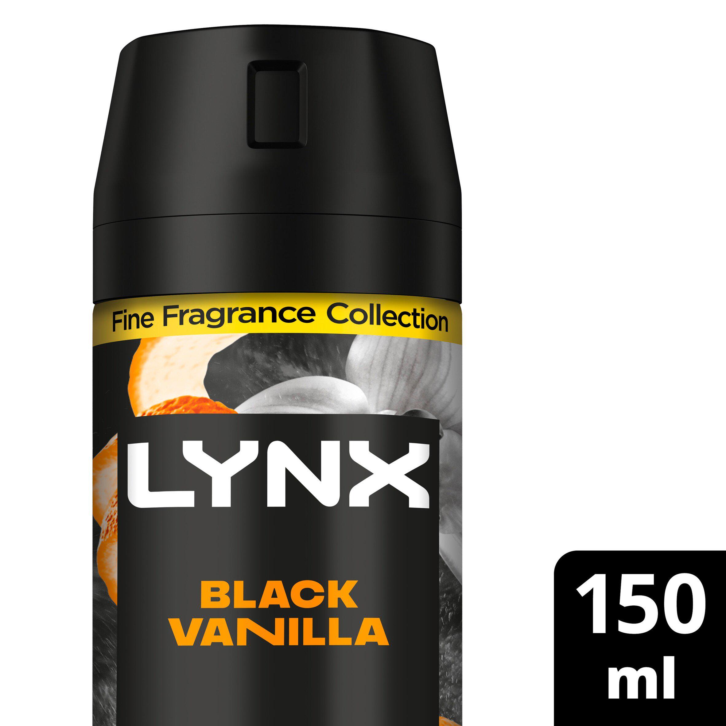 Lynx Fine Fragrance Collection Premium Deodorant Bodyspray Black Vanilla