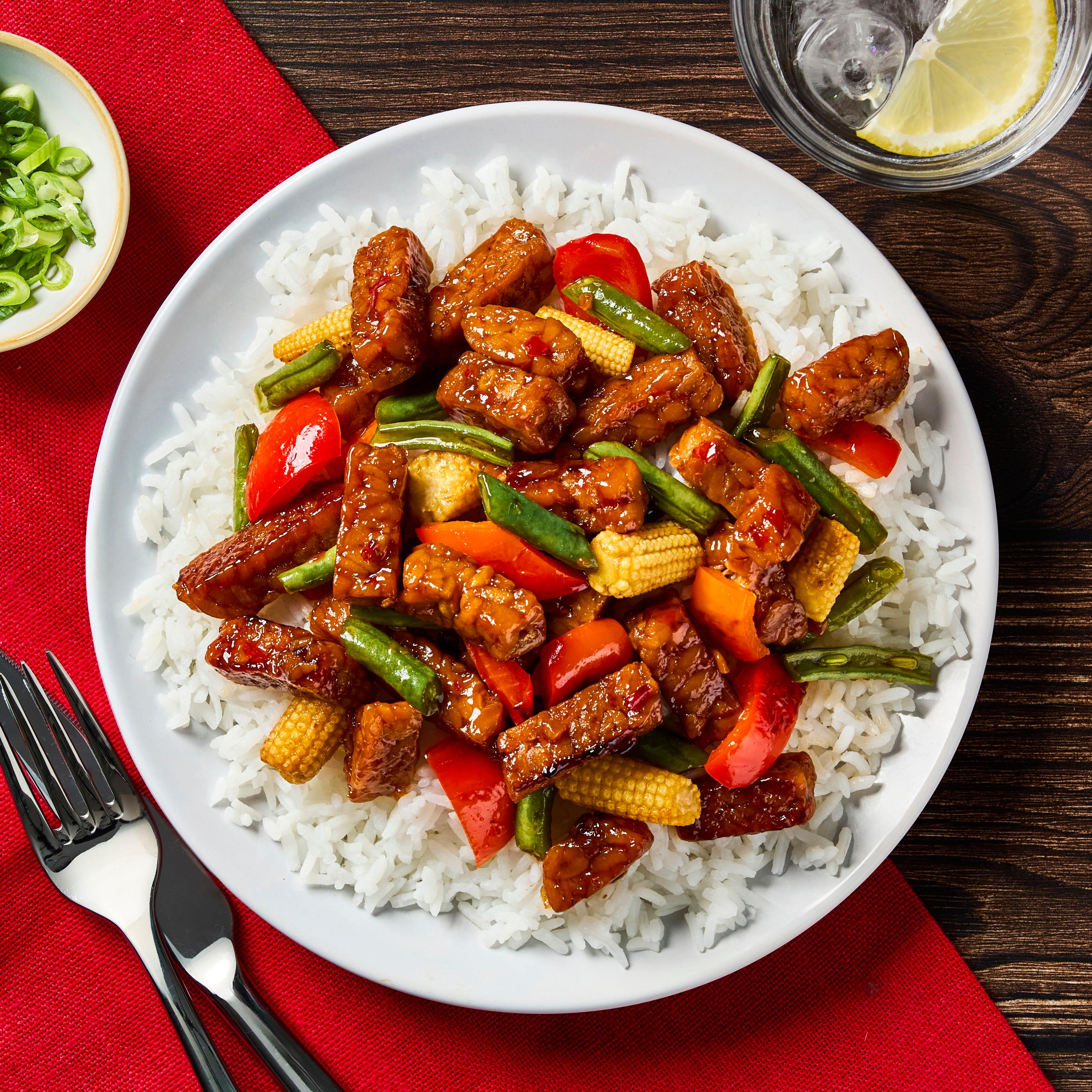 Tiba Tempeh Sweet Chilli Pieces 200g thumbnail 2