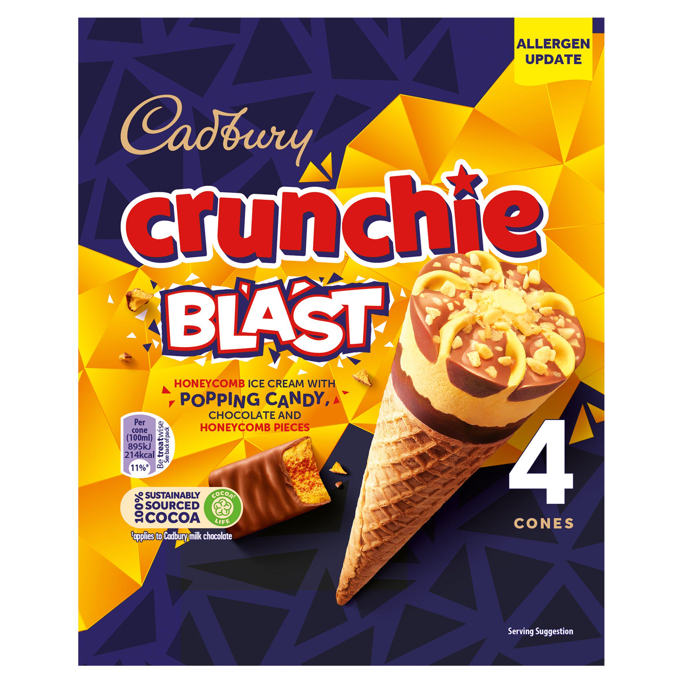 Cadbury Crunchie Ice Cream Cone