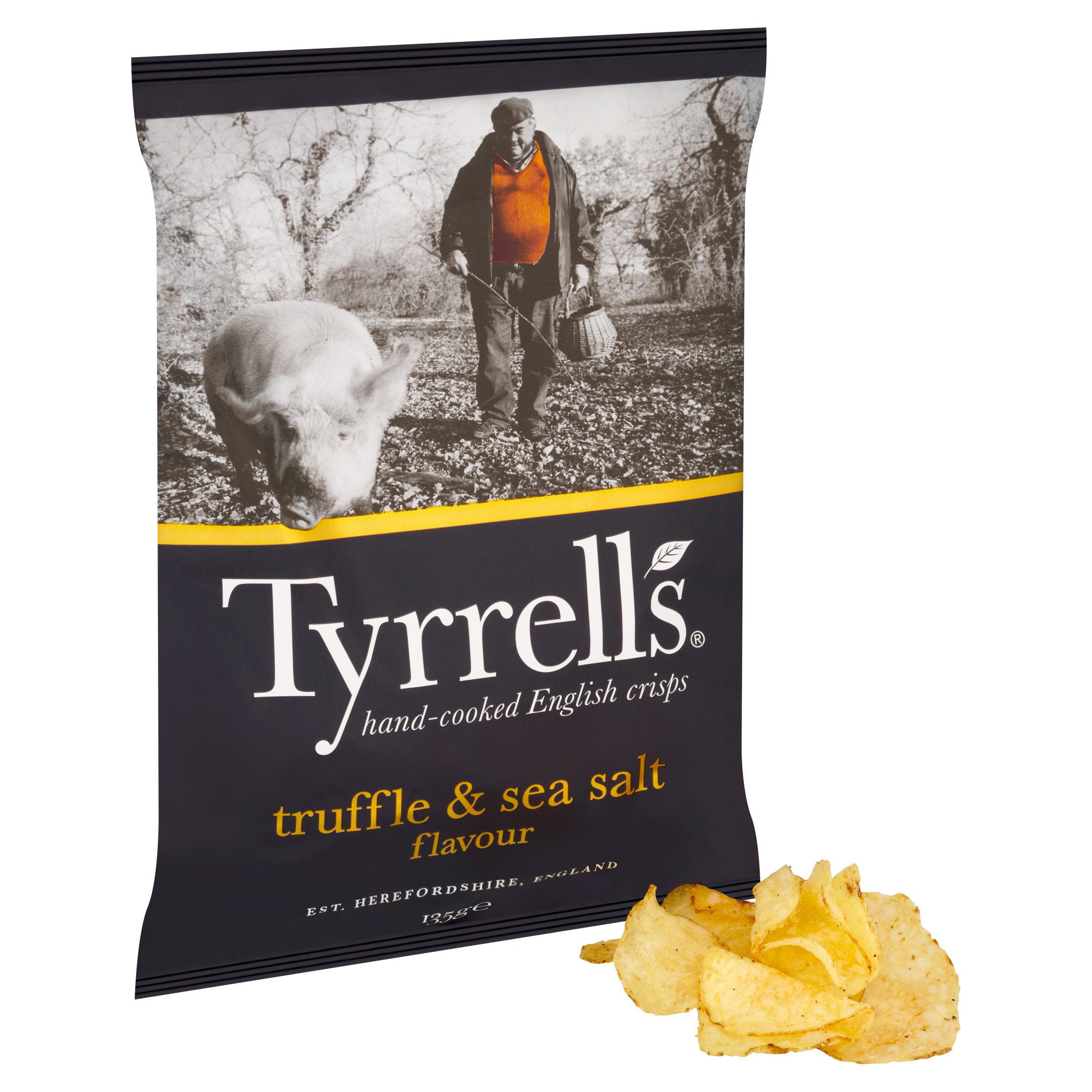 Tyrrells Truffle & Sea Salt Sharing Crisps 135g thumbnail 2