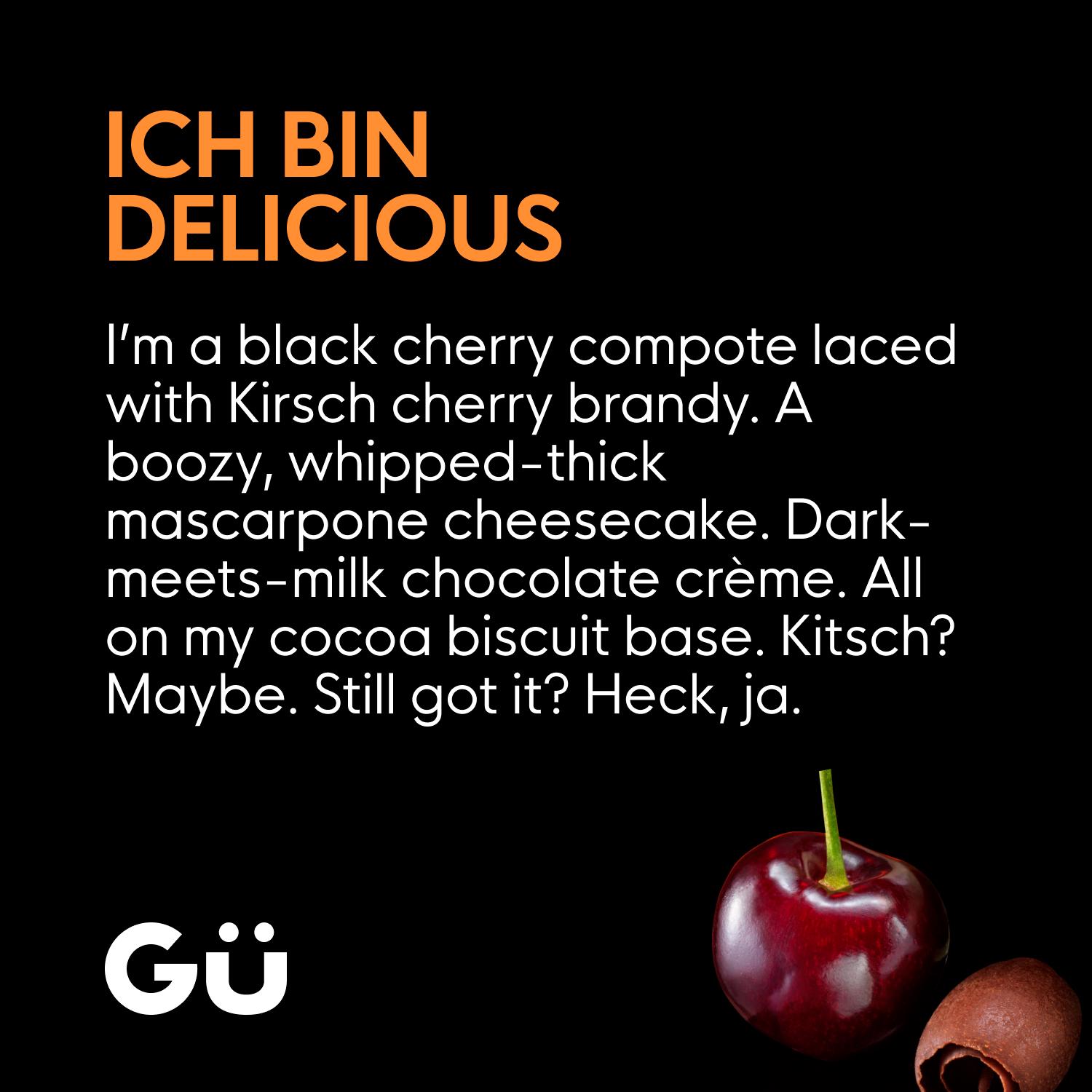 Gü Black Forest Cheesecake Dessert 2 x 88g thumbnail 3