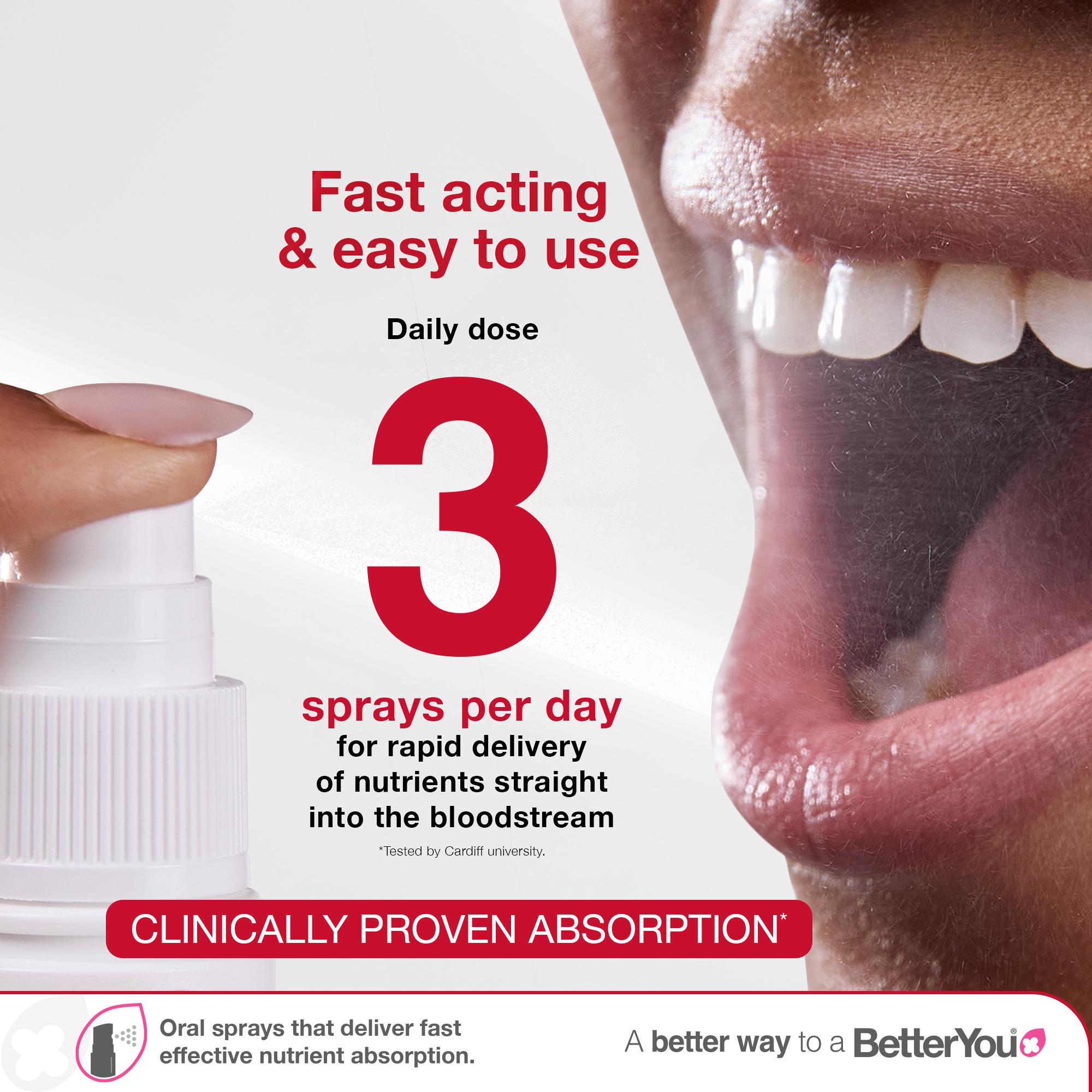 BetterYou Vitamin D3000 + K2 Daily Oral Spray 12ml thumbnail 5