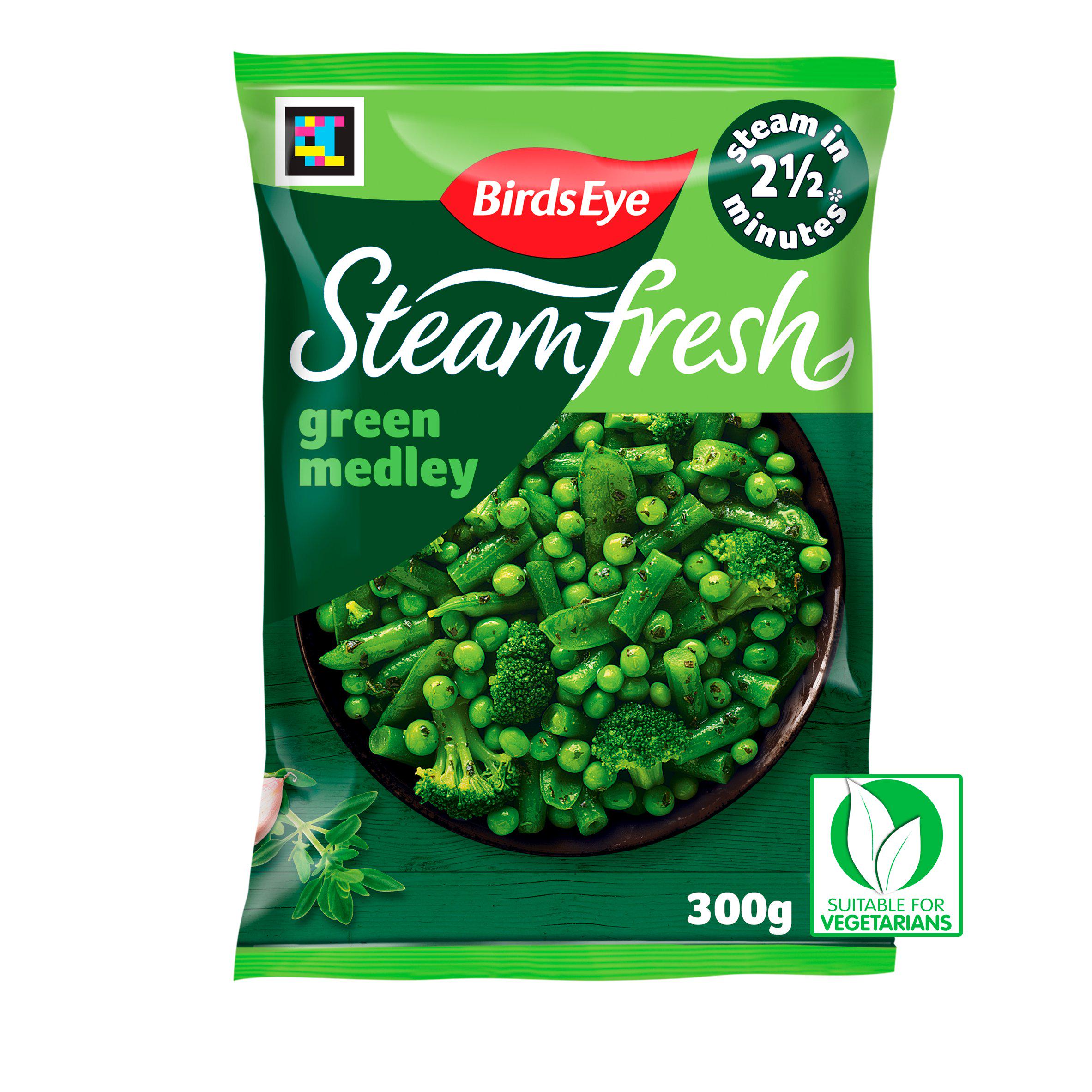 Birds Eye Steamfresh Green Medley Steam Bags x2 300g