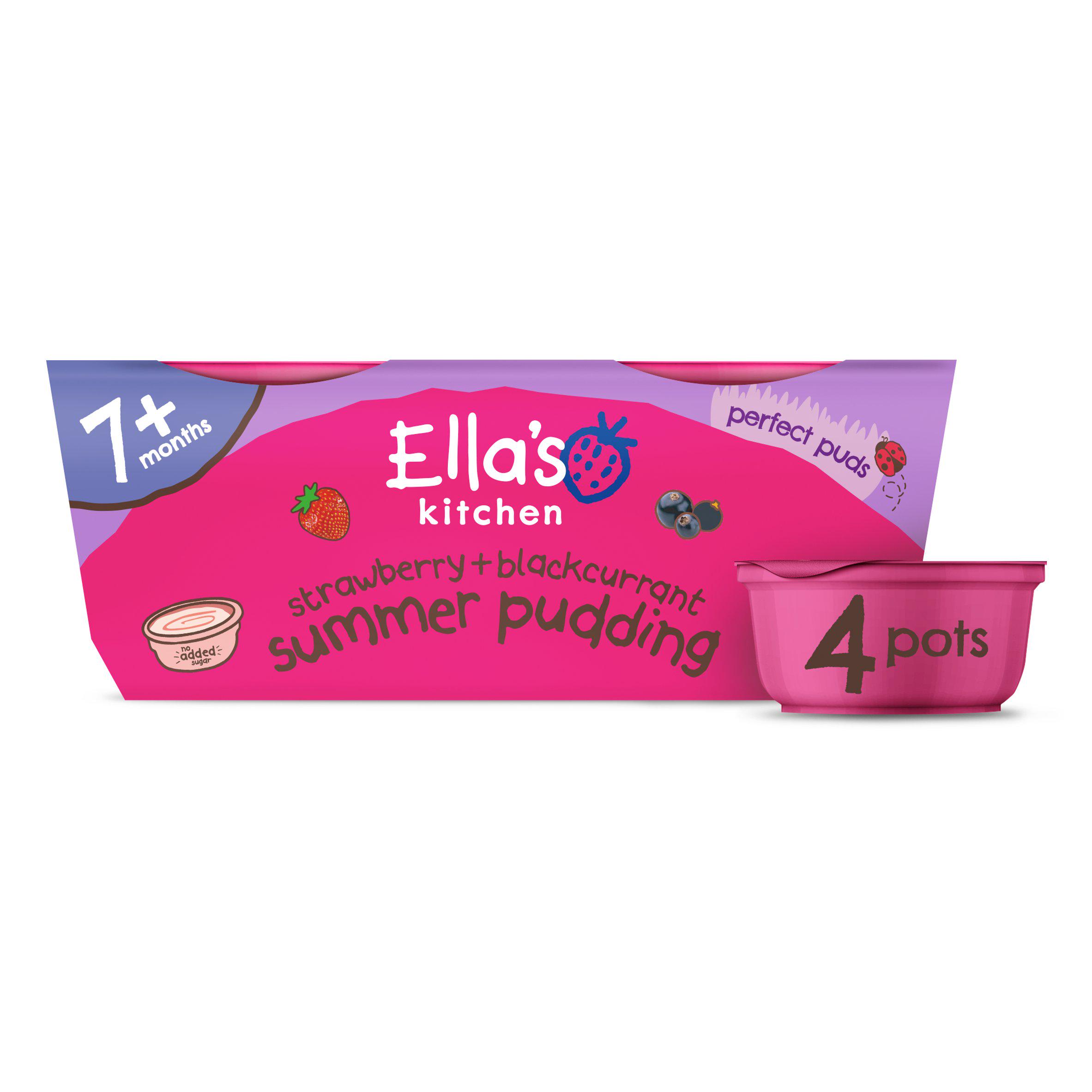 Ella's Kitchen Organic Summer Pudding Baby Dessert Pot Multipack 7+ Months