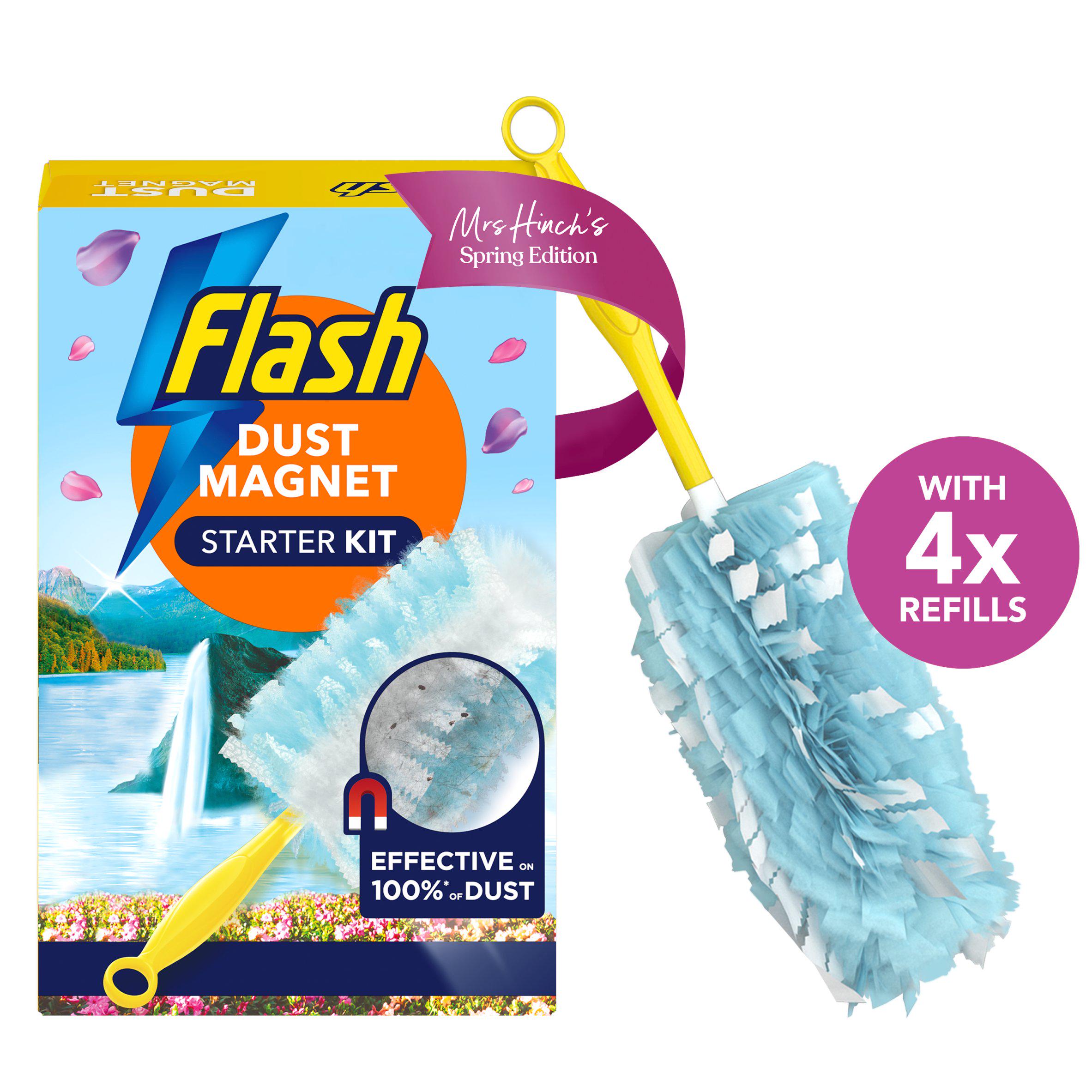 Dust-Magnet Mrs Hinch's Wildflowers Duster Kit (Handle + 4 Refills)