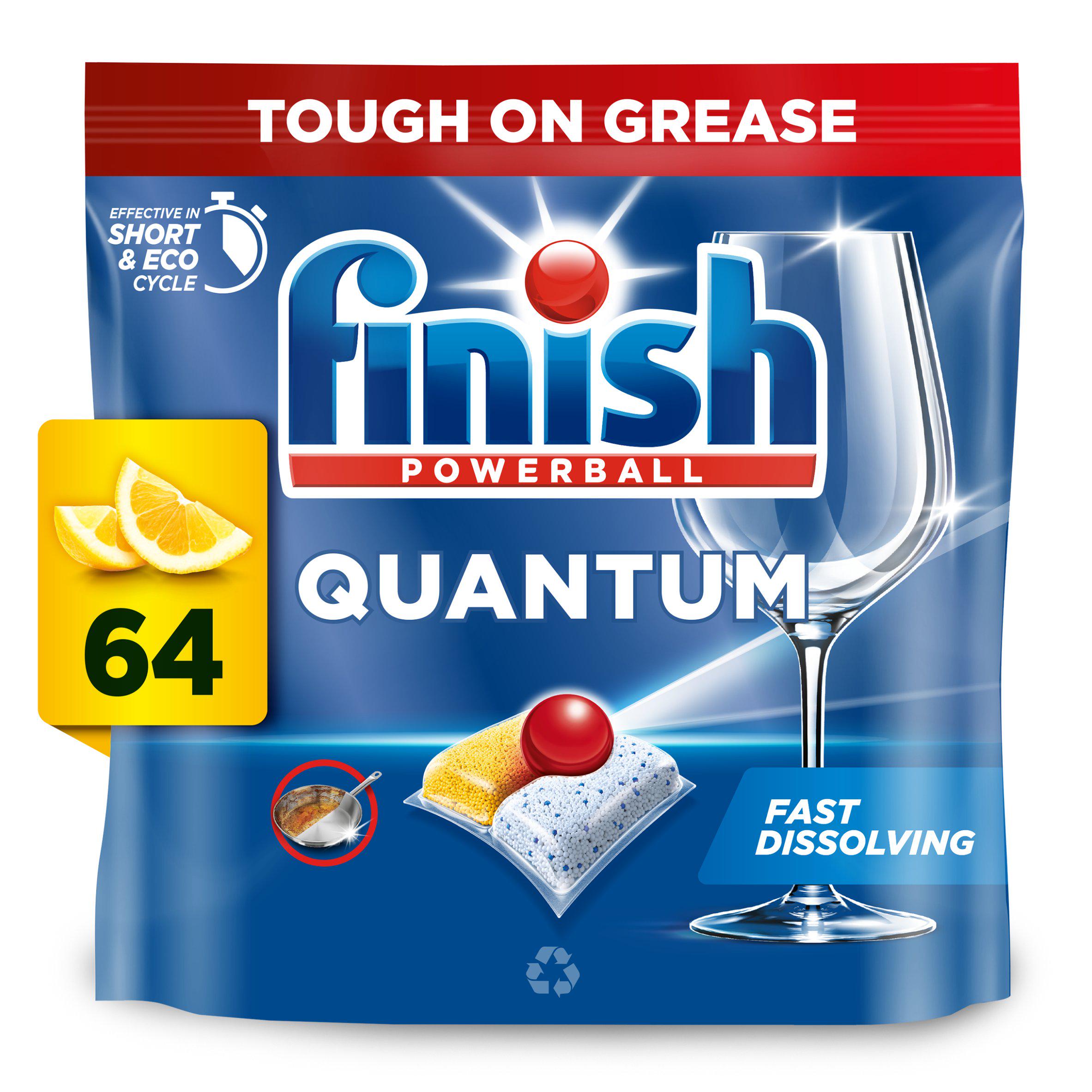 Finish Quantum All In One Dishwasher Tablets Lemon x64
