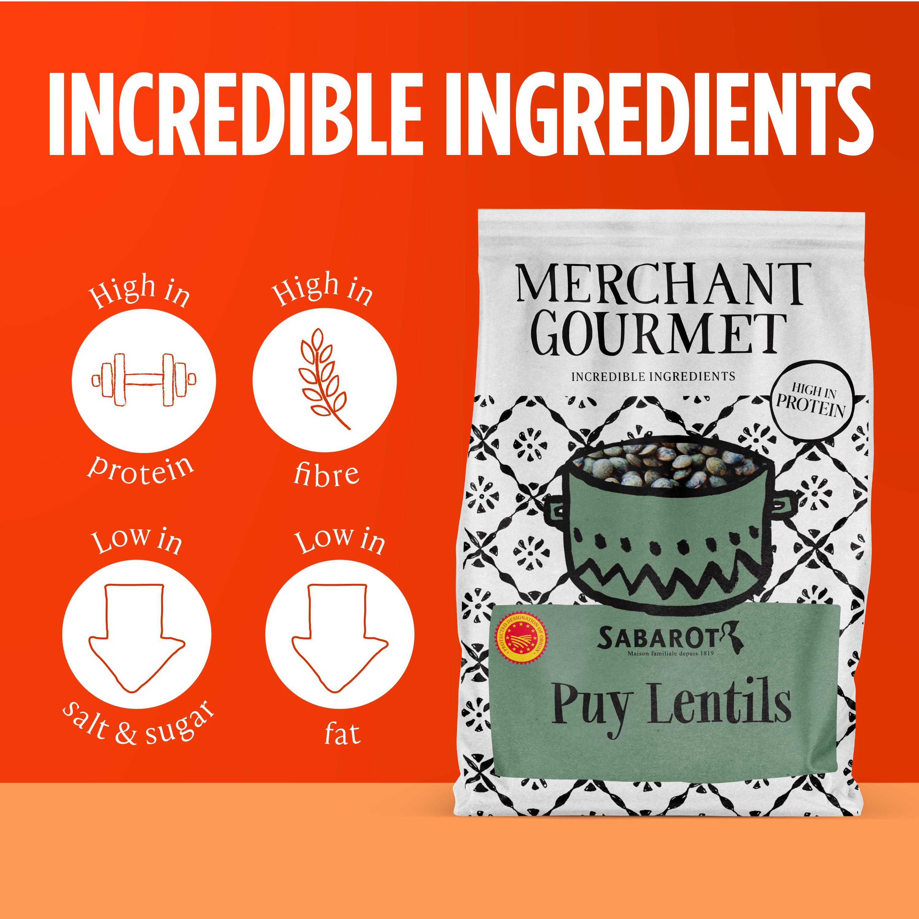 Merchant Gourmet Sabarot Puy Lentils 300g thumbnail 3
