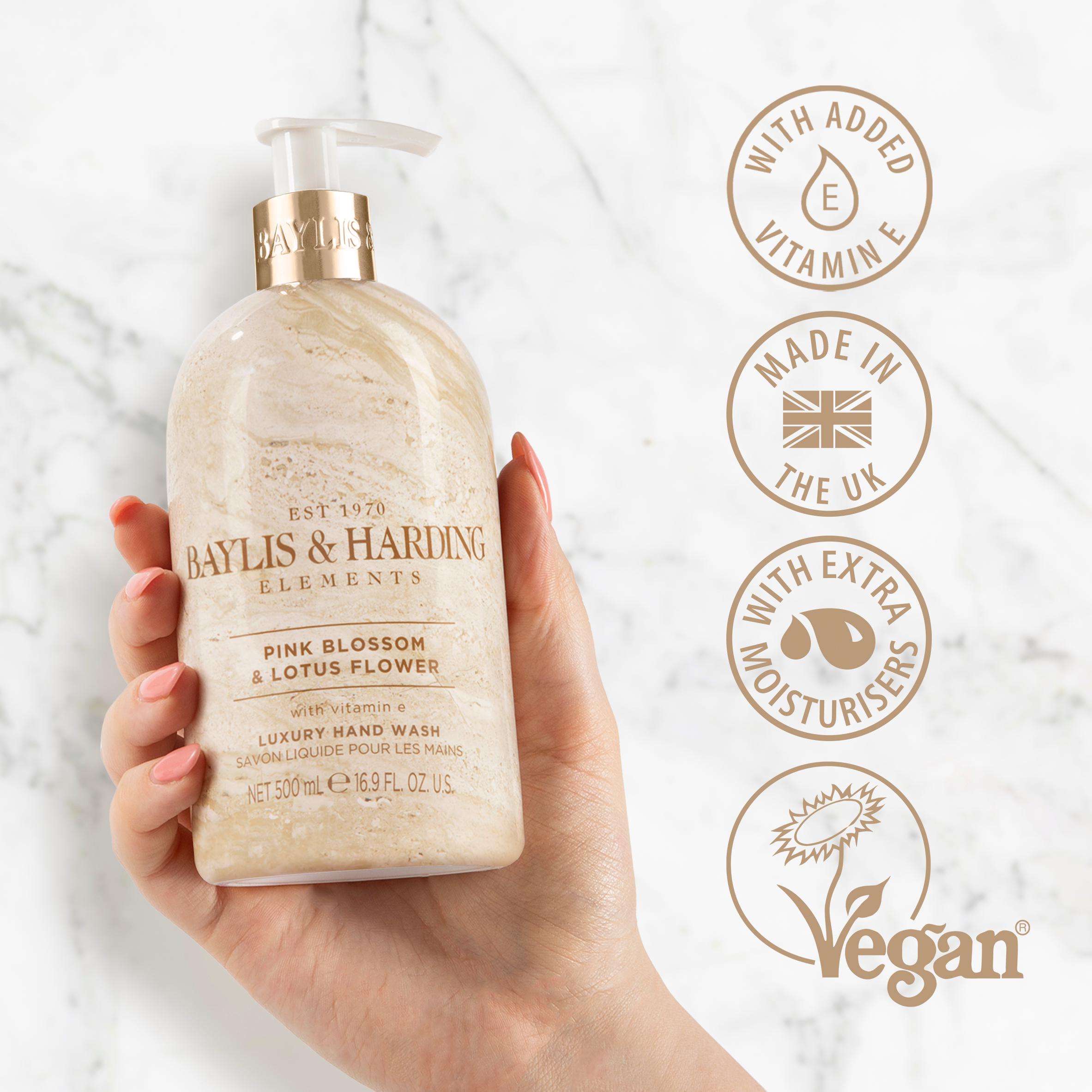 Baylis & Harding Pink Blossom Lotus Flower Hand Wash 500ml thumbnail 2
