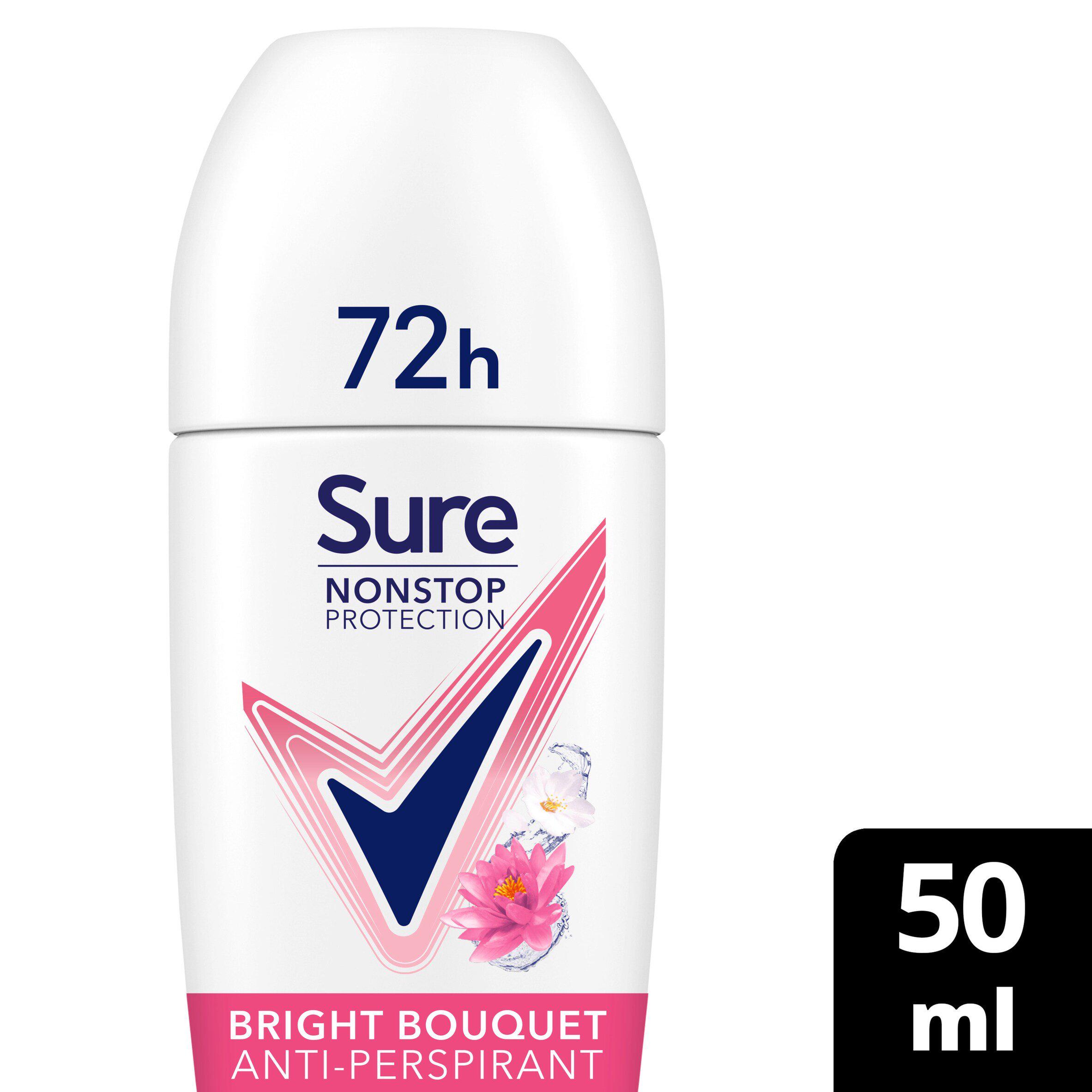 Sure Women 72hr Nonstop Antiperspirant Deodorant Roll On Bright Bouquet