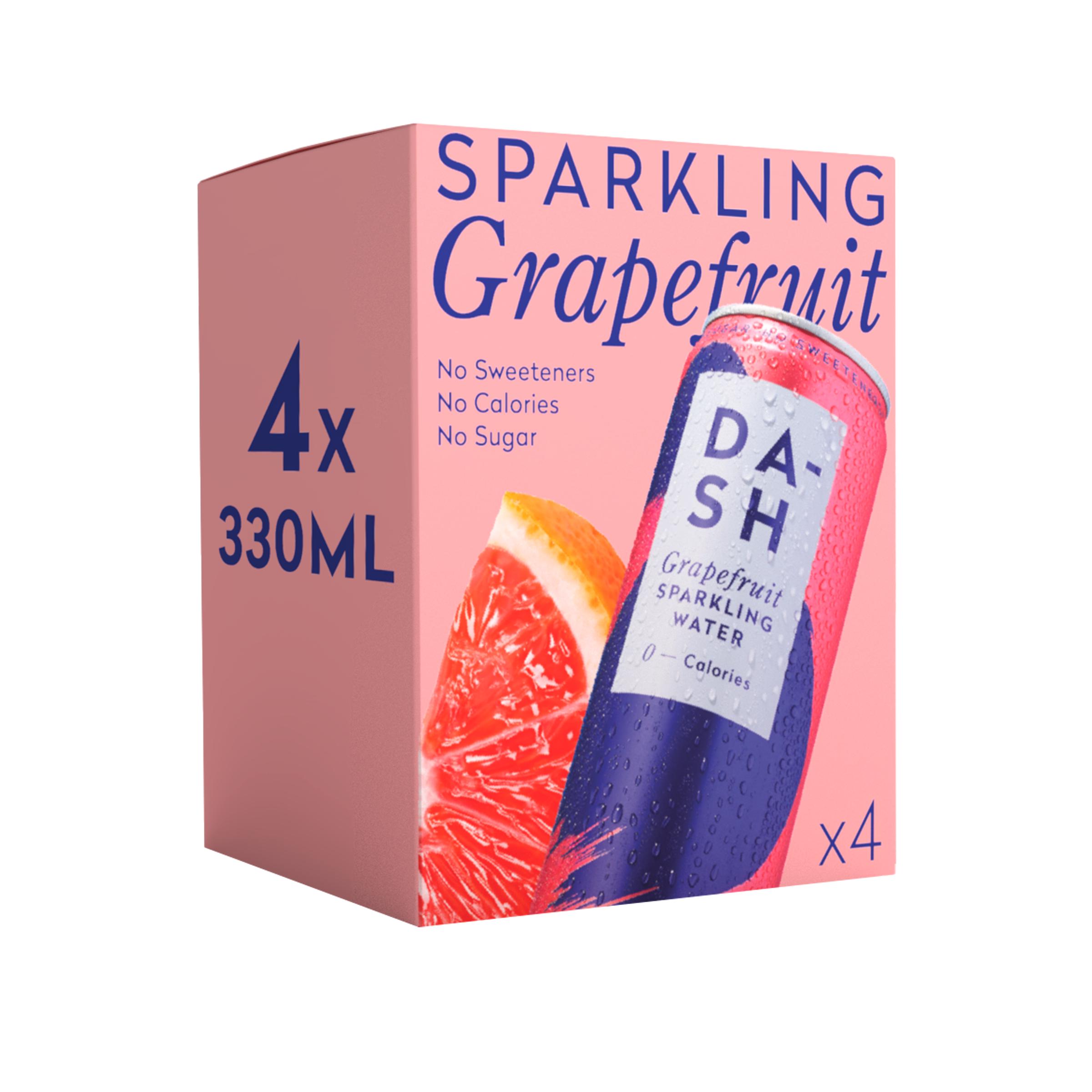 Dash Grapefruit Infused Sparkling Water 4 x 330ml thumbnail 2