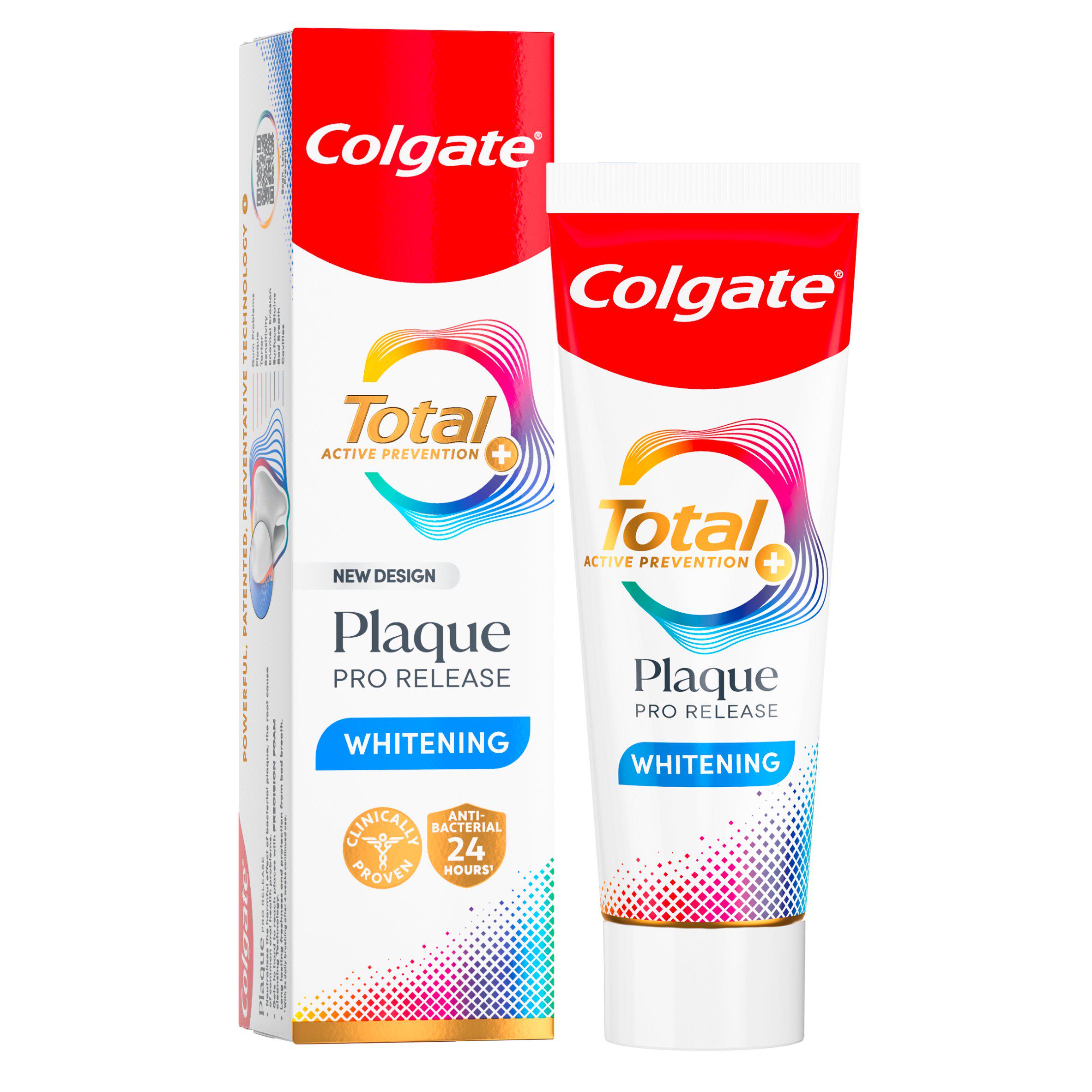 Colgate Total Plaque Pro Release Teeth Whitening Toothpaste 75ml