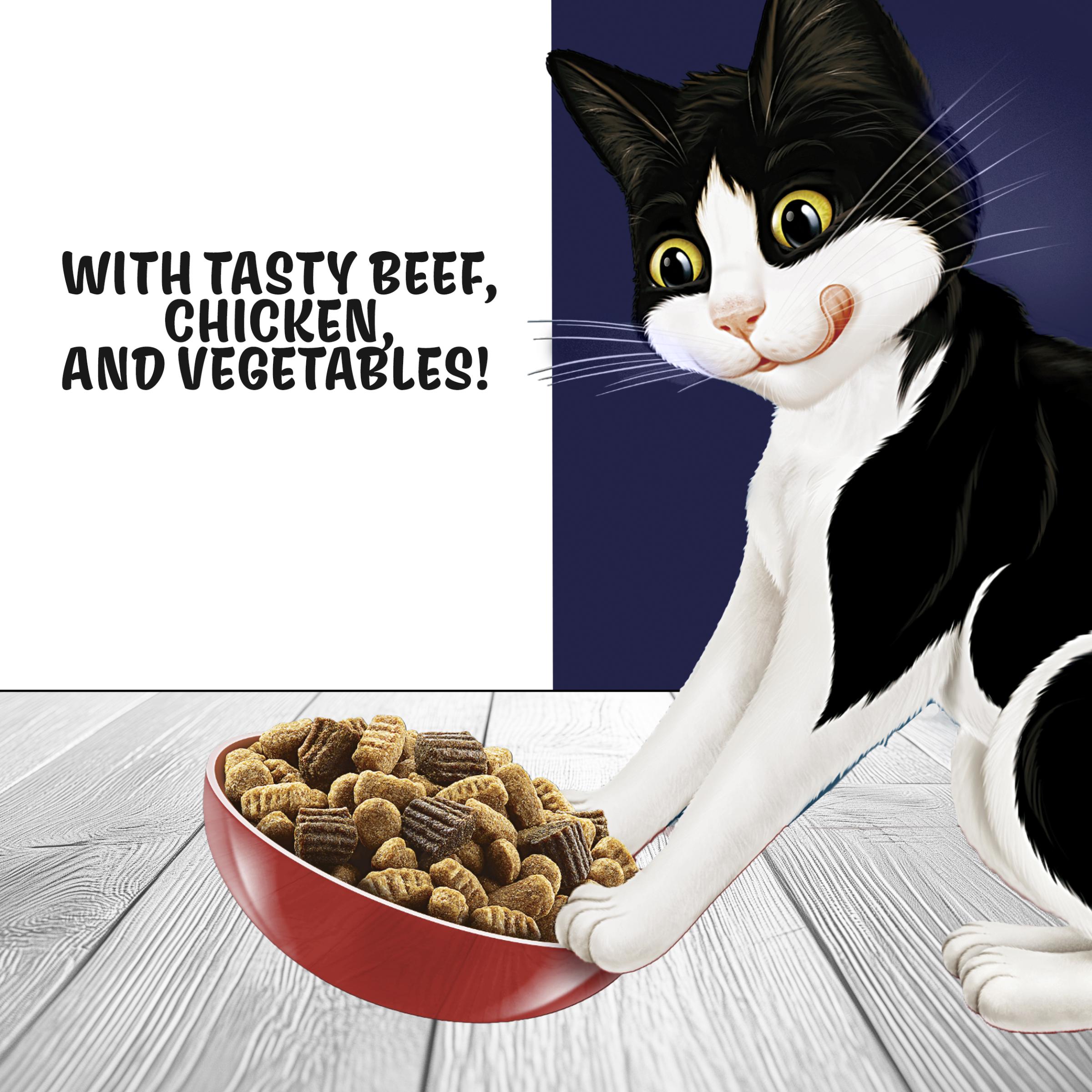 Felix Doubly Delicious Beef Chicken & Vegetables Dry Cat Food 2kg thumbnail 3