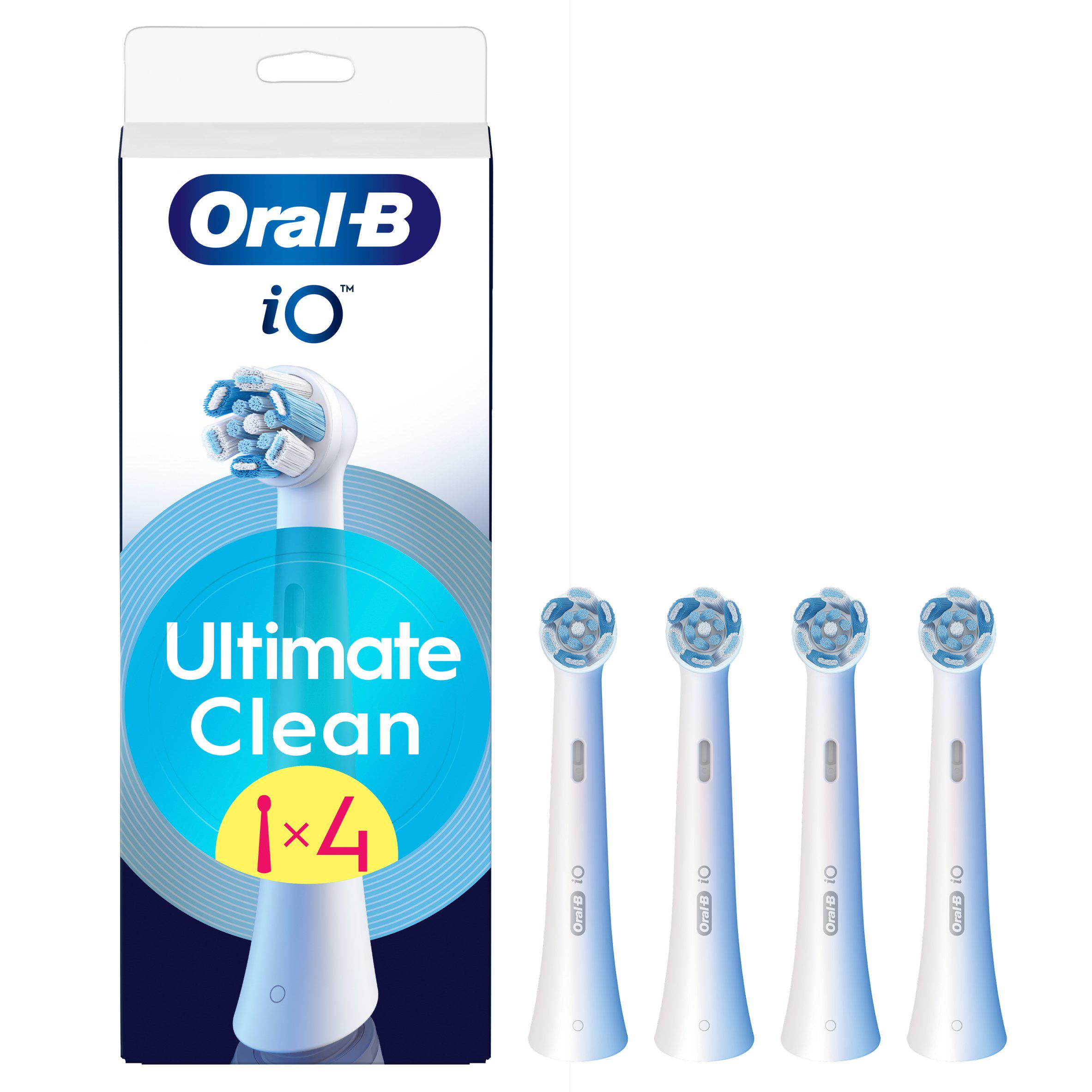 Oral-B iO Ultimate Clean White Toothbrush Heads 4 Pack