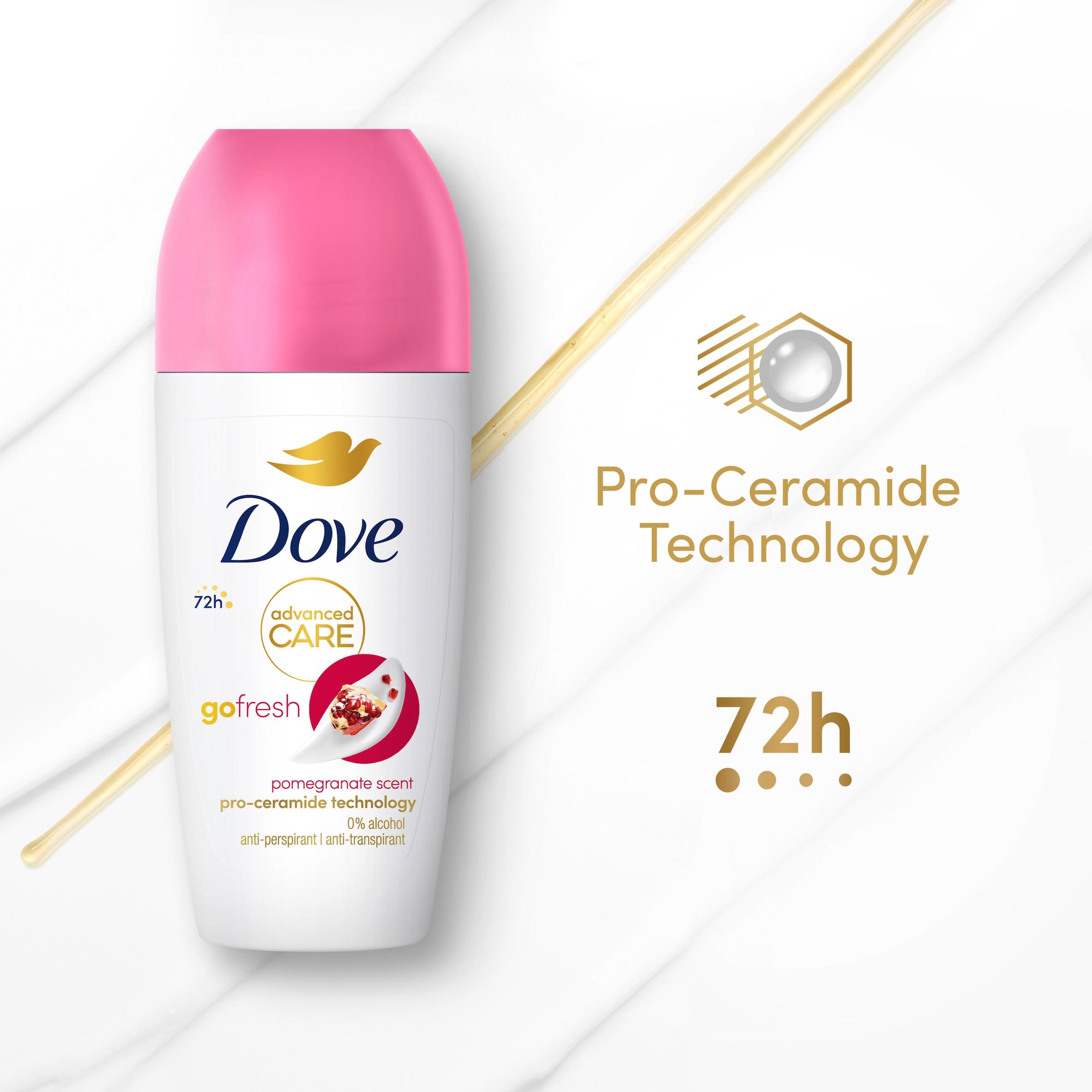 Dove Women Advanced Care 50ml Pomegranate Scent 72h Antiperspirant Roll On Deodorant thumbnail 3