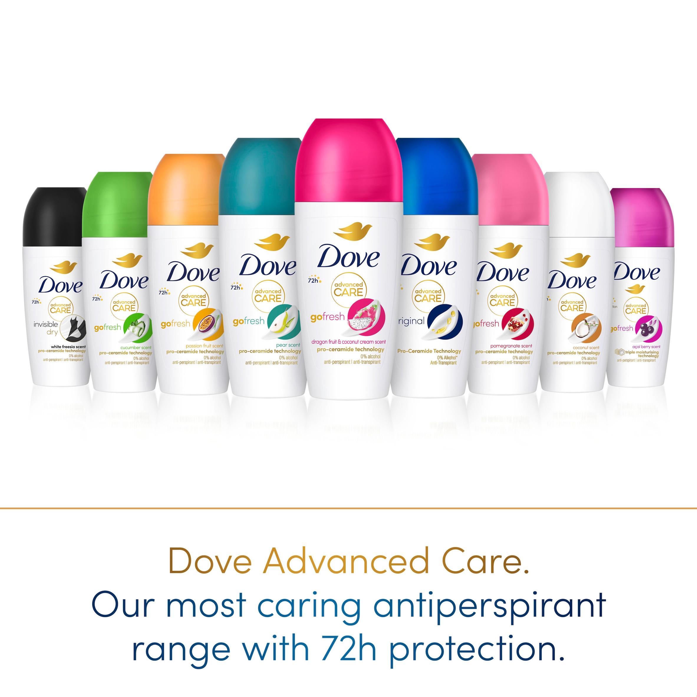 Dove Women Advanced Care 50ml Pomegranate Scent 72h Antiperspirant Roll On Deodorant thumbnail 5
