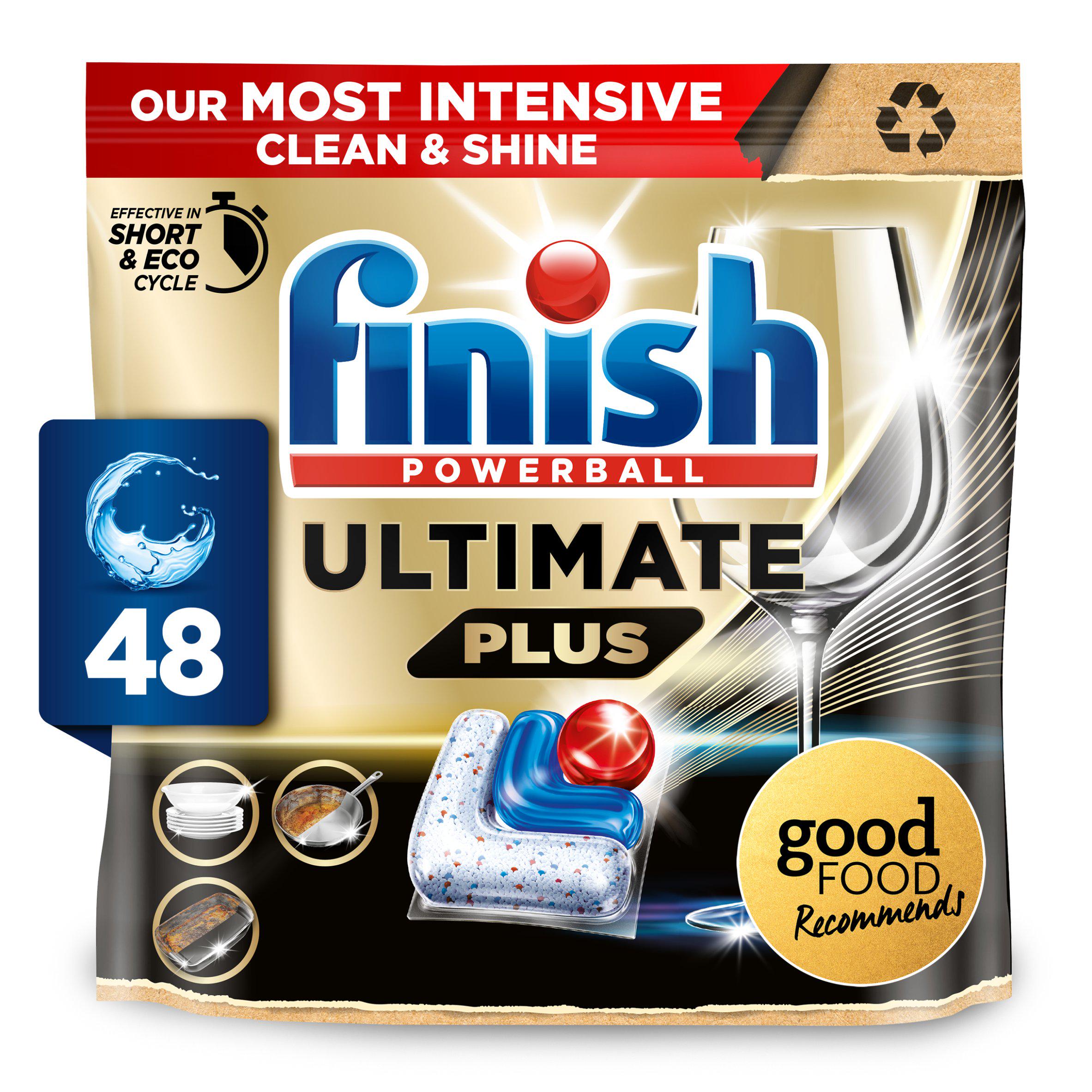 Finish Ultimate Plus Intensive Clean & Shine Dishwasher Tablets Regular x48