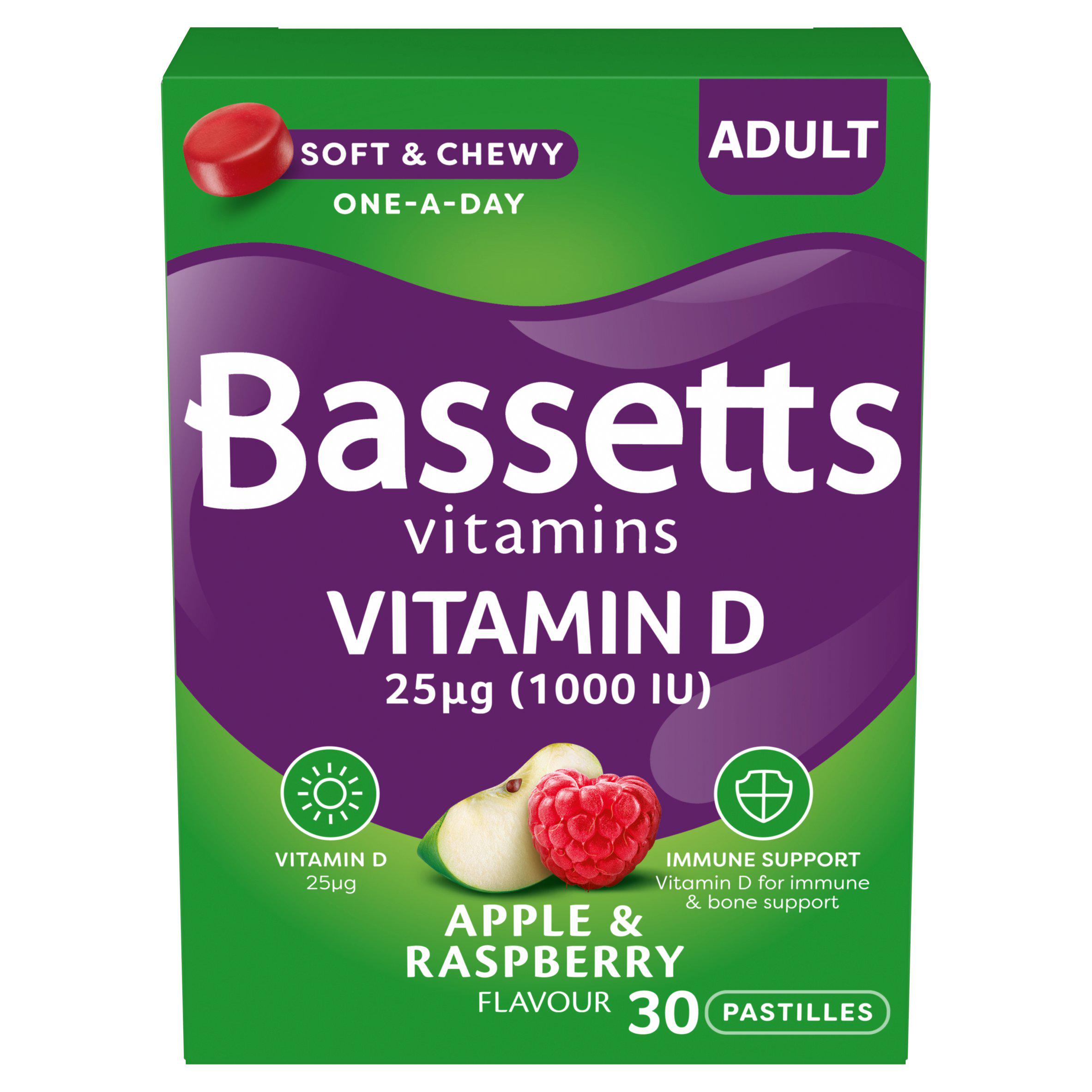 Bassetts Vitamins Adult Vitamin D Apple & Raspberry