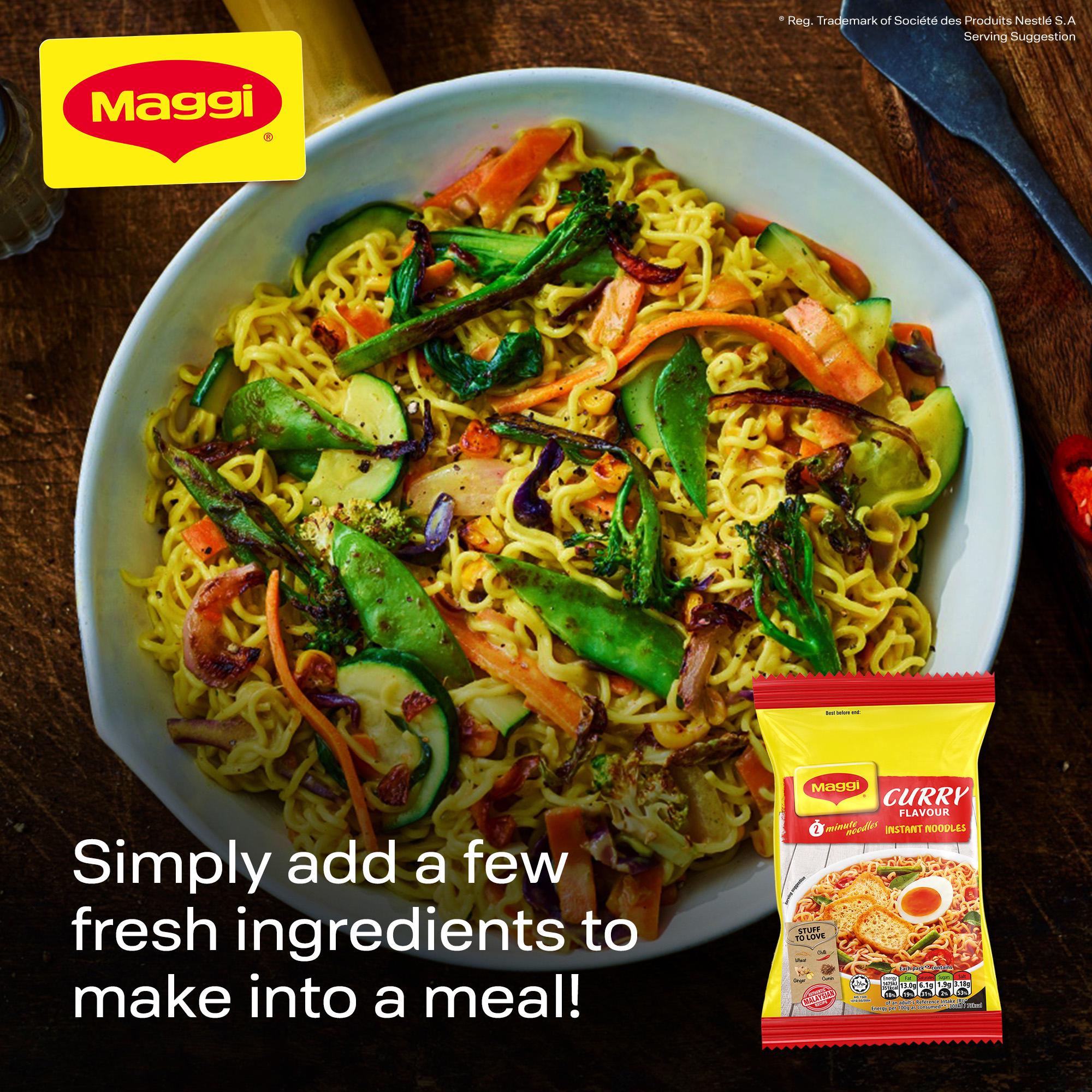 Maggi Curry Flavour Instant Noodles 5x79g thumbnail 3