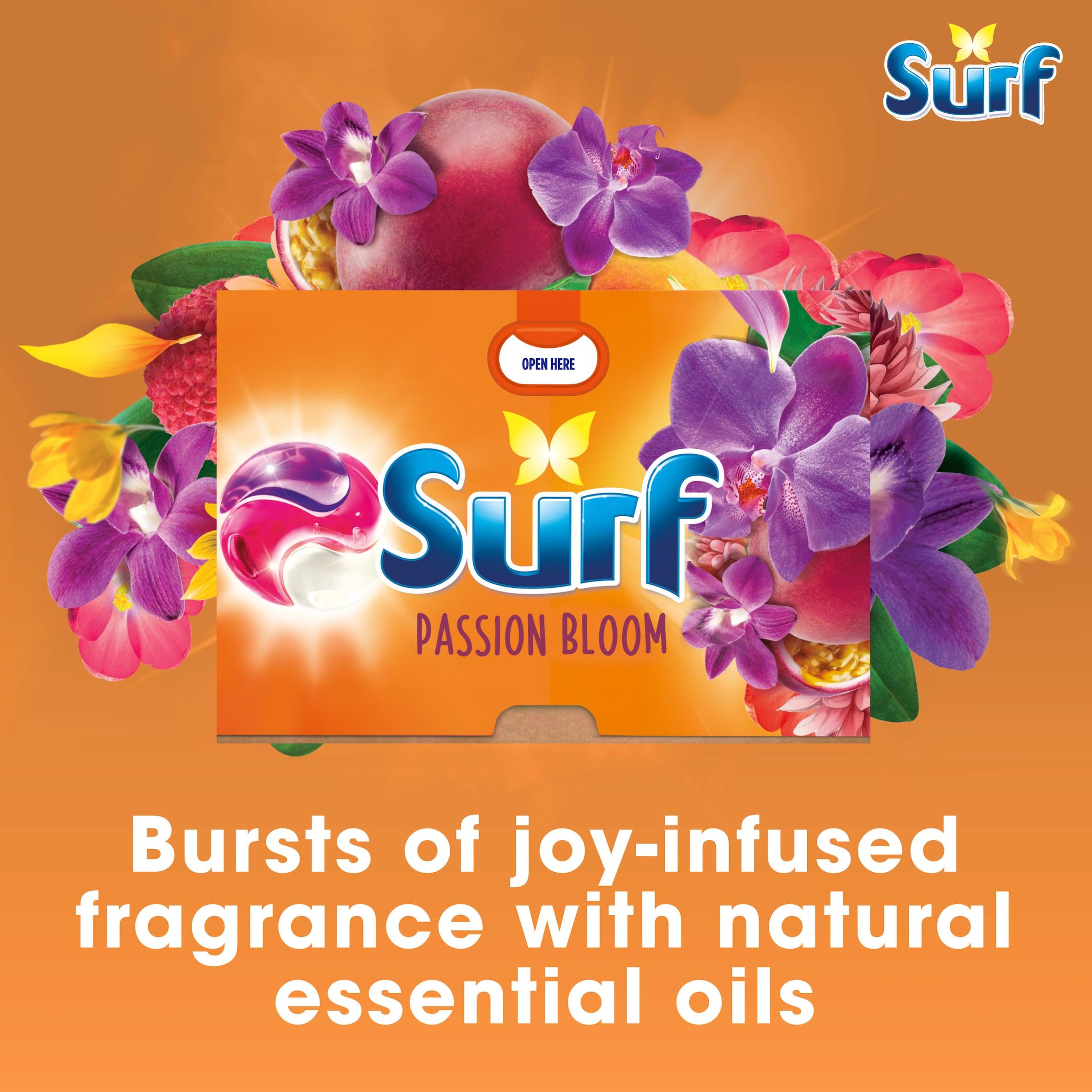 Surf 3 In 1 Laundry Washing Detergent Capsules Passion Bloom 26 Washes thumbnail 2
