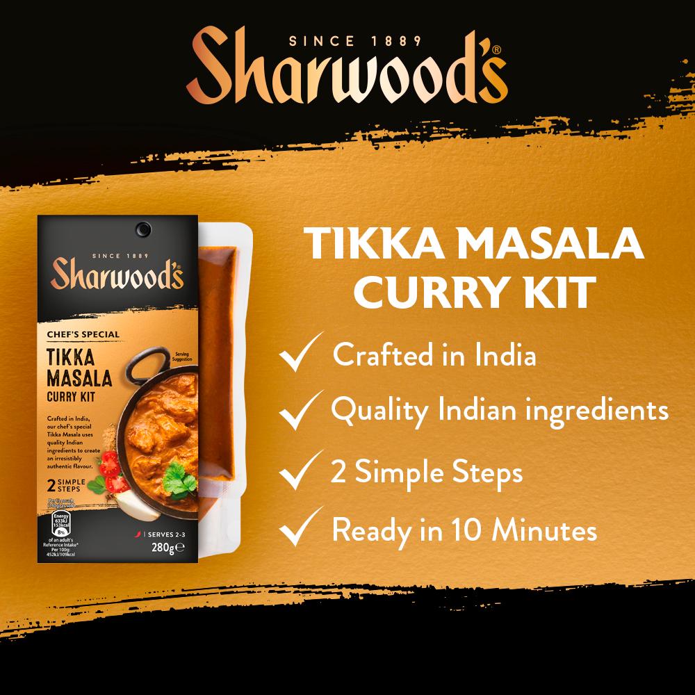 Sharwood's Tikka Masala Indian Curry Sauce Kit 280g thumbnail 3