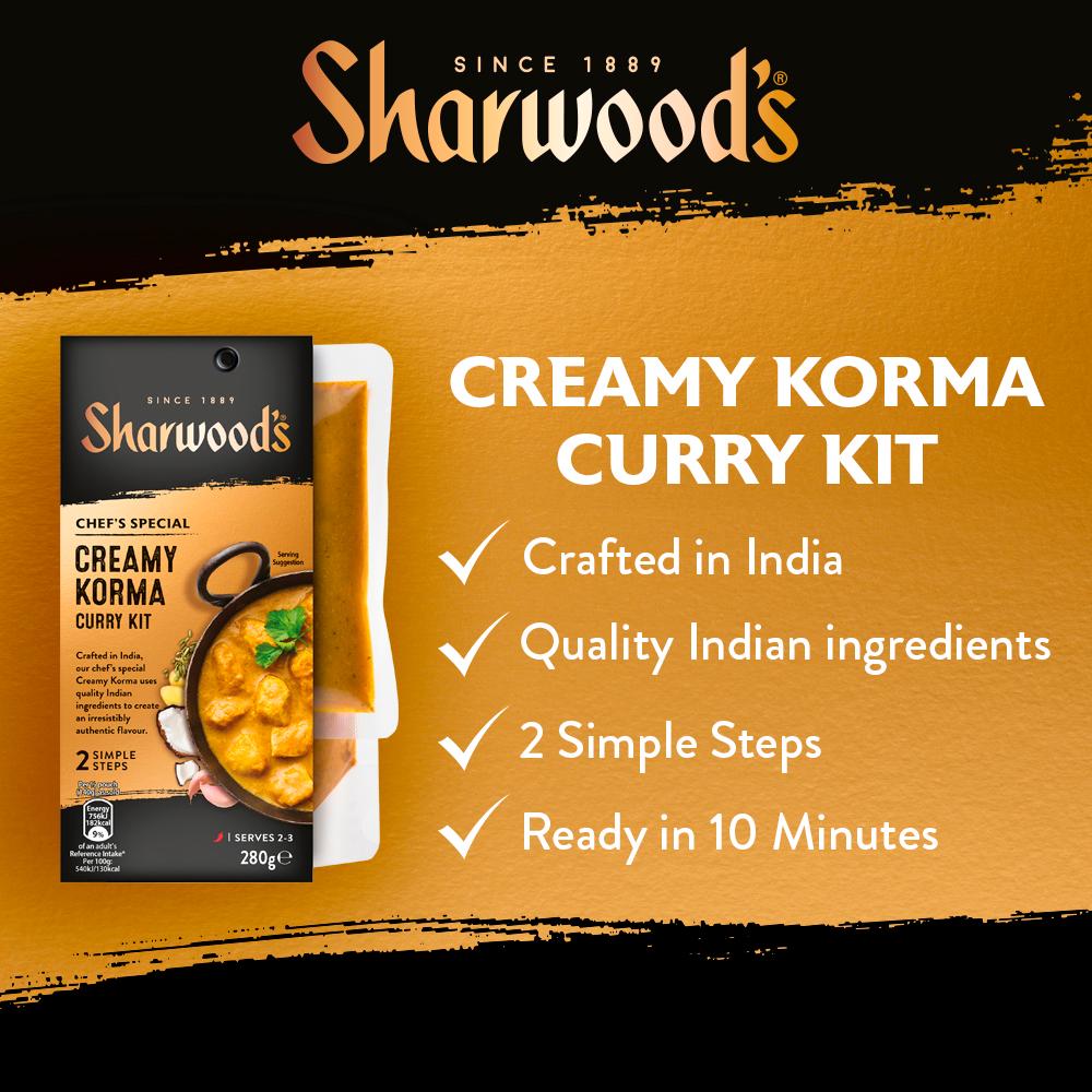 Sharwood's Korma Indian Curry Sauce Kit 280g thumbnail 3