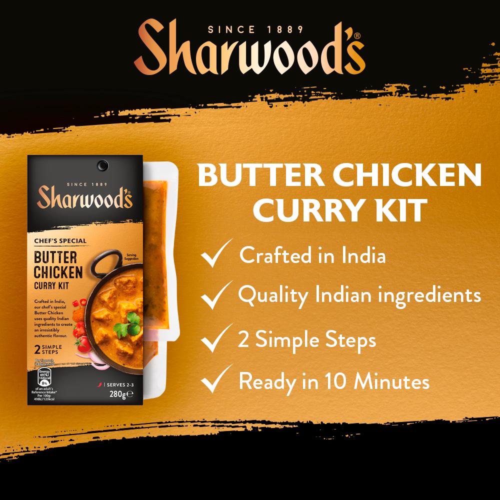 Sharwood's Butter Chicken Indian Curry Sauce Kit 280g thumbnail 3