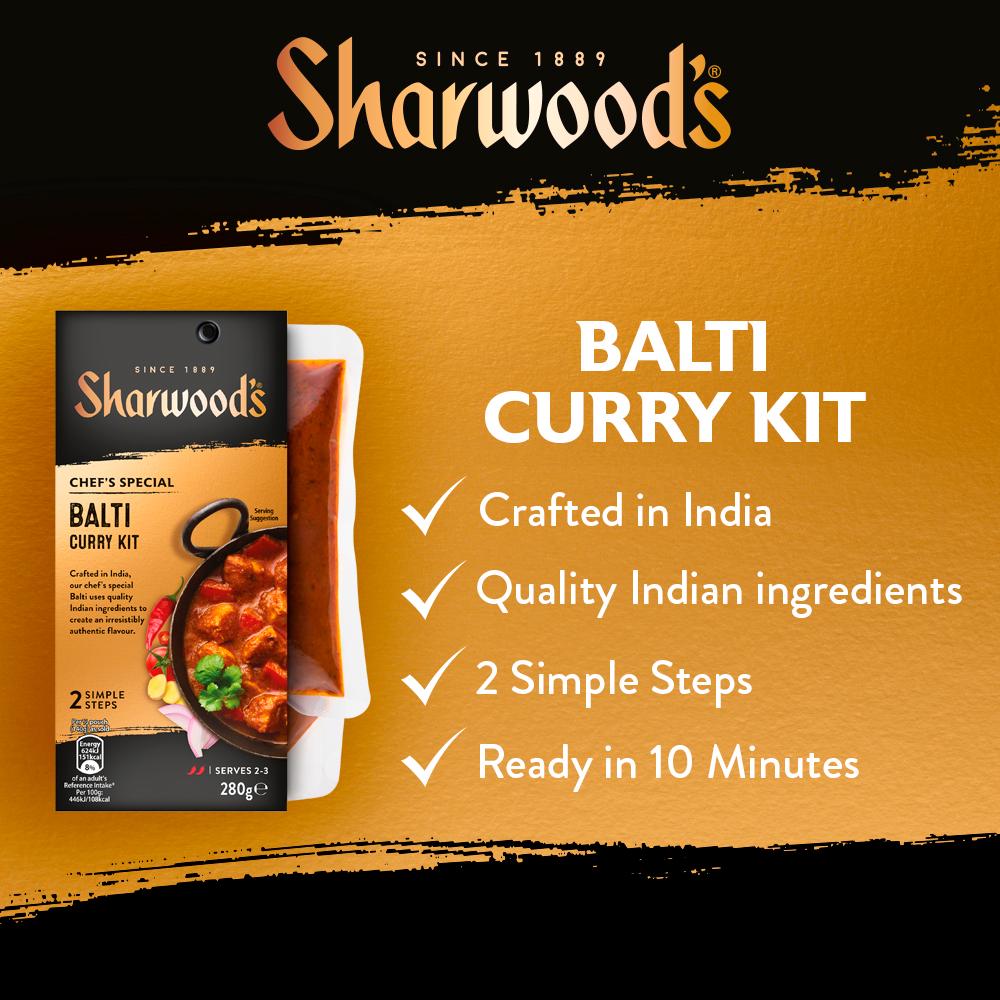 Sharwood's Balti Indian Curry Sauce Kit 280g thumbnail 3