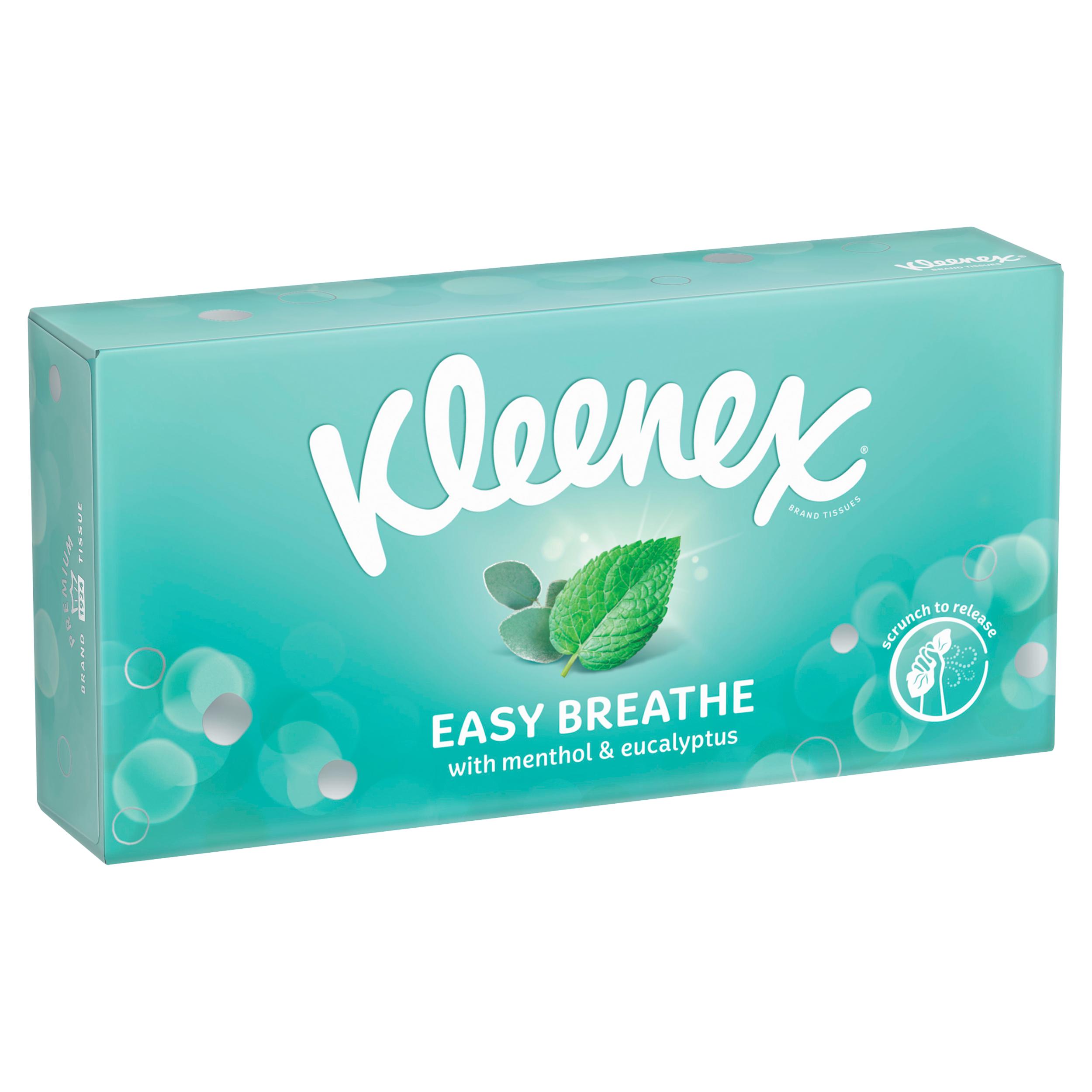 Kleenex Easy Breathe Tissues Box 56 Sheets thumbnail 2