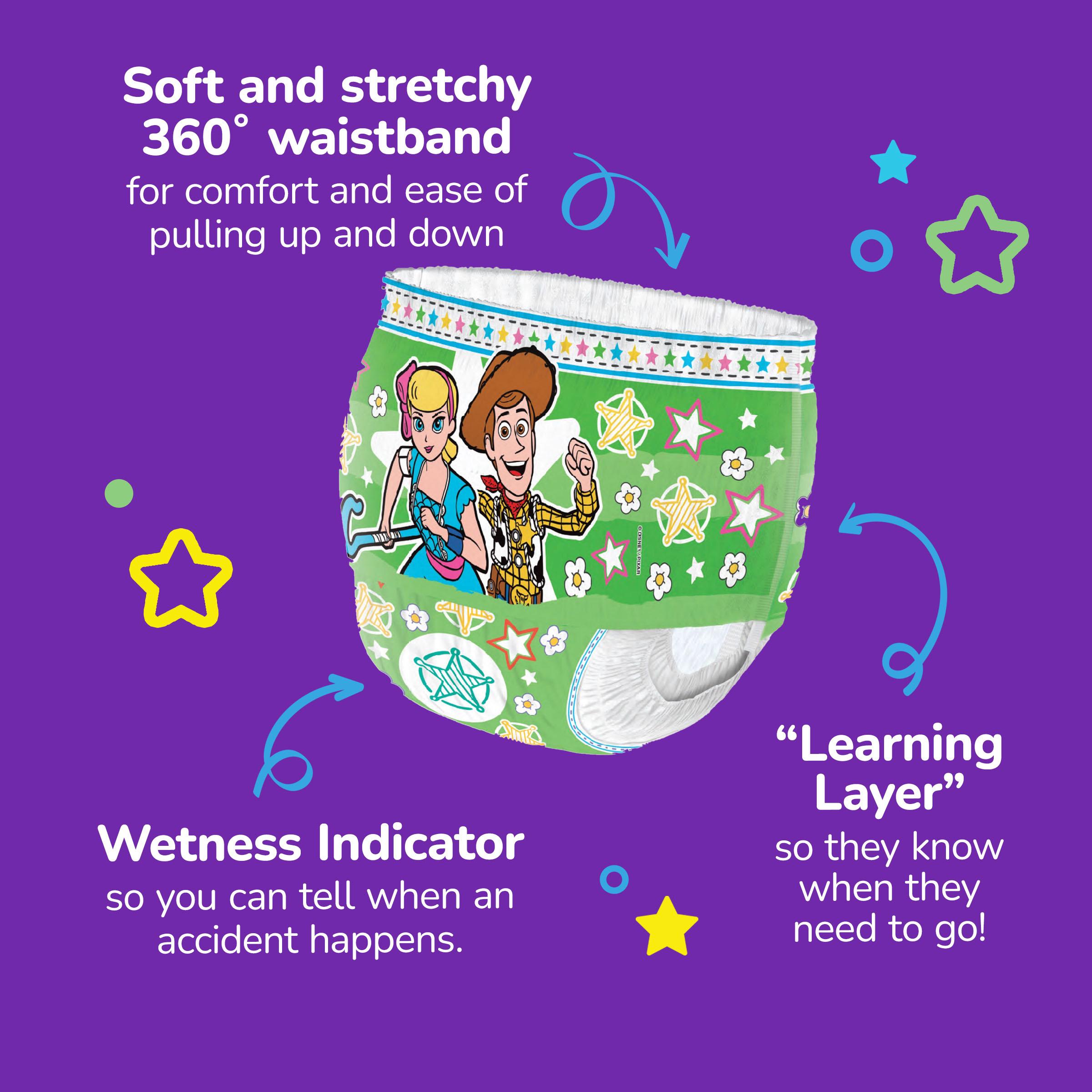 Huggies Pull Ups Day Time Pants for Boys & Girls, Size 7, 17kg+ x18 thumbnail 4